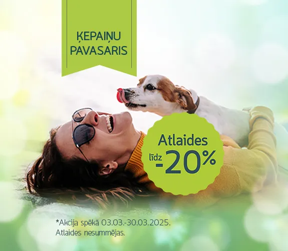 Ķepaiņu pavasaris, atlaides līdz 20%