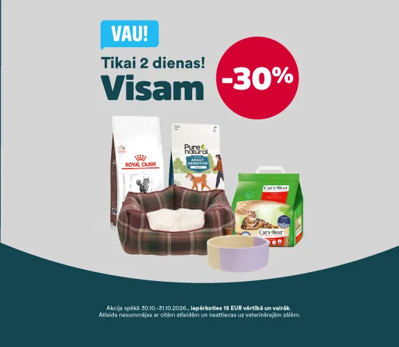 Visām precēm -30%