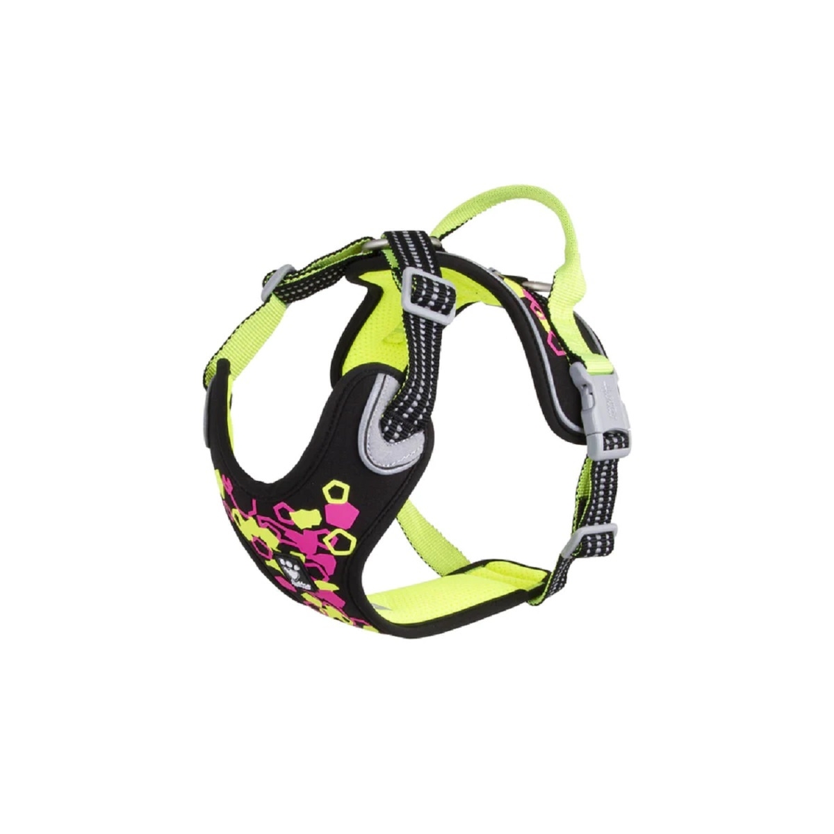 Hurtta Weekend Warrior neon krūšu siksna 80-100cm - Produkta attēls 1