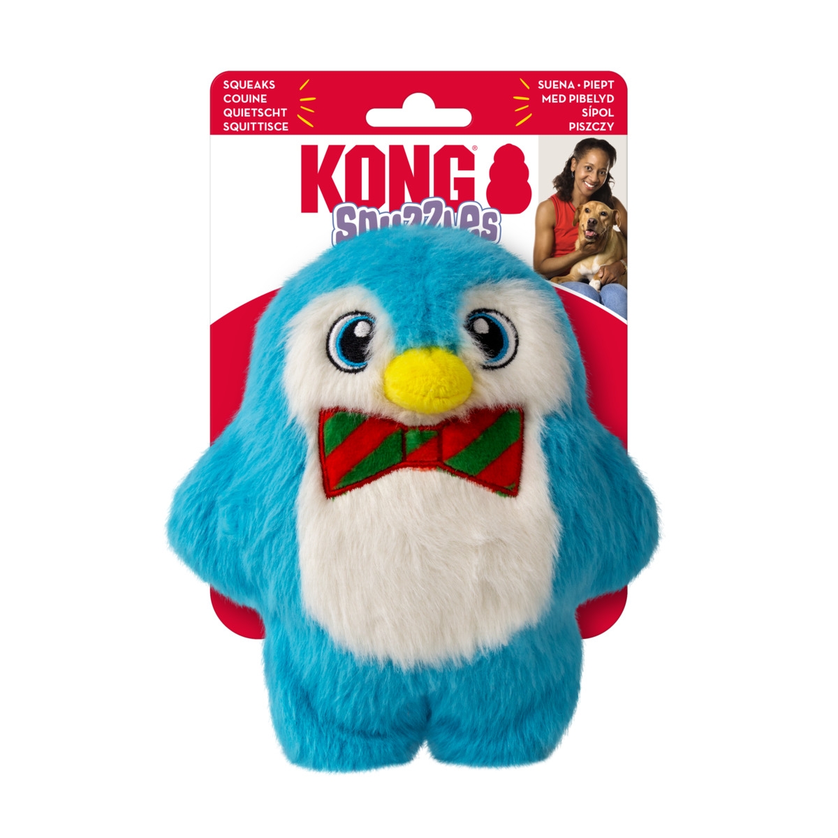 KONG Holiday Snuzzles Penguin rotaļlieta suņiem, S - Produkta attēls