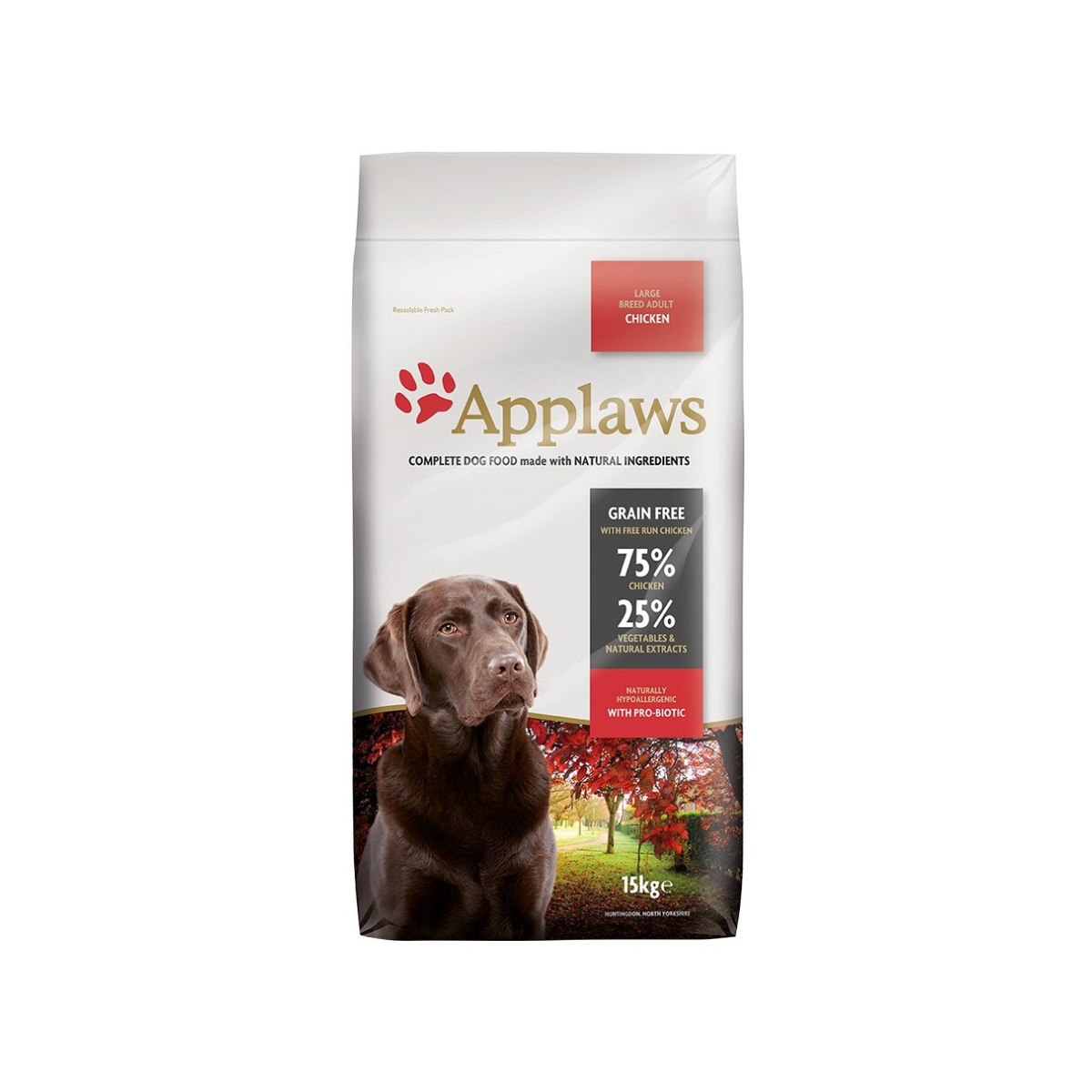 APPLAWS sausā barība lielo šķirņu pieaugušiem suņiem, vista, 15 kg - Produkta attēls