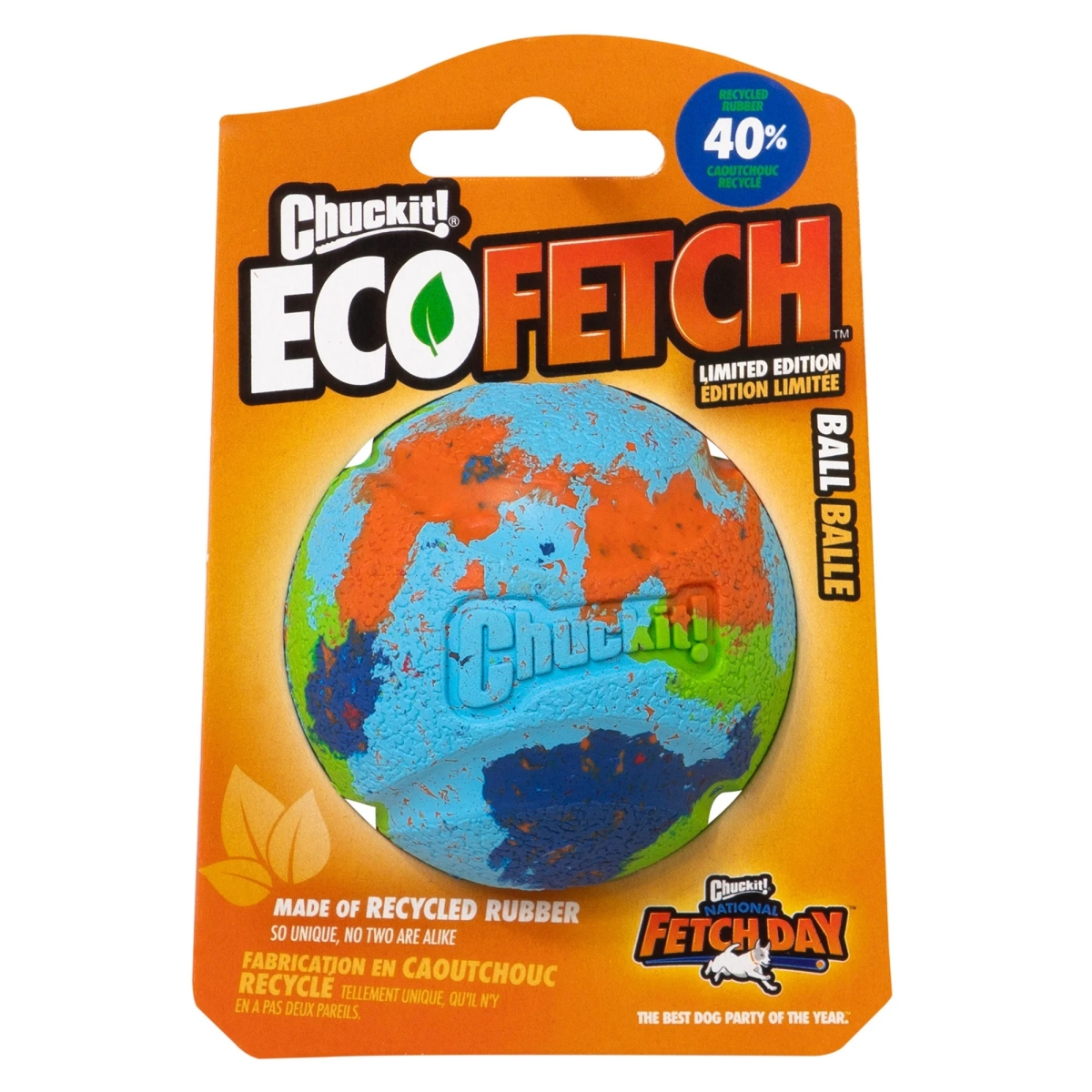 CHUCKIT  Eco Fetch Ball rotaļlieta suņiem, M - Produkta attēls