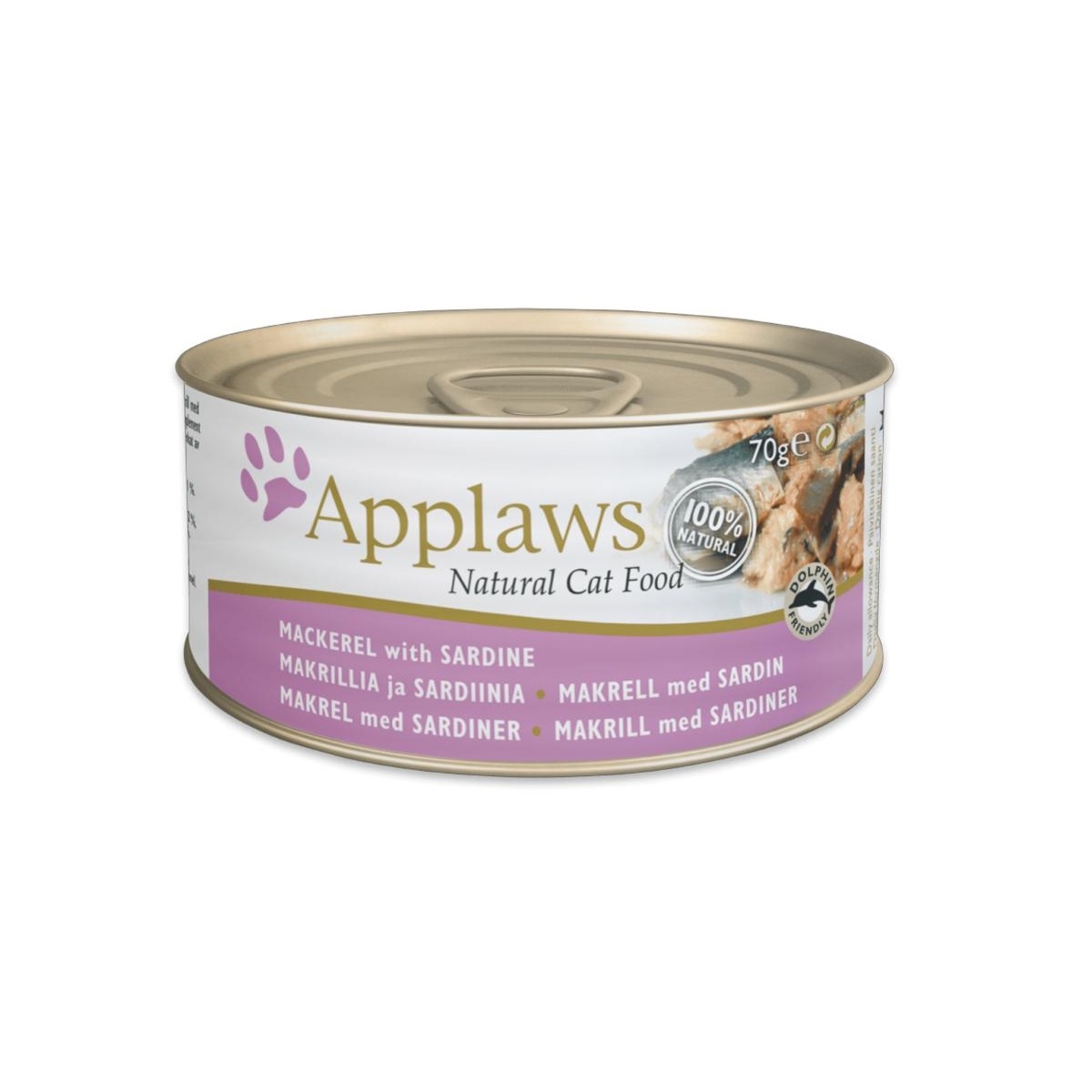 APPLAWS mitrā barība kaķiem ar sardīnēm un skumbriju, 70 g