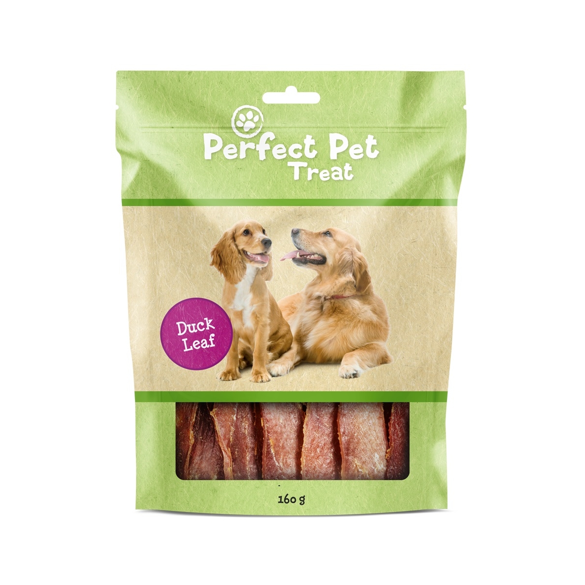 PERFECT PET Leaf gardumi suņiem, pīles fileja, 160g - Produkta attēls