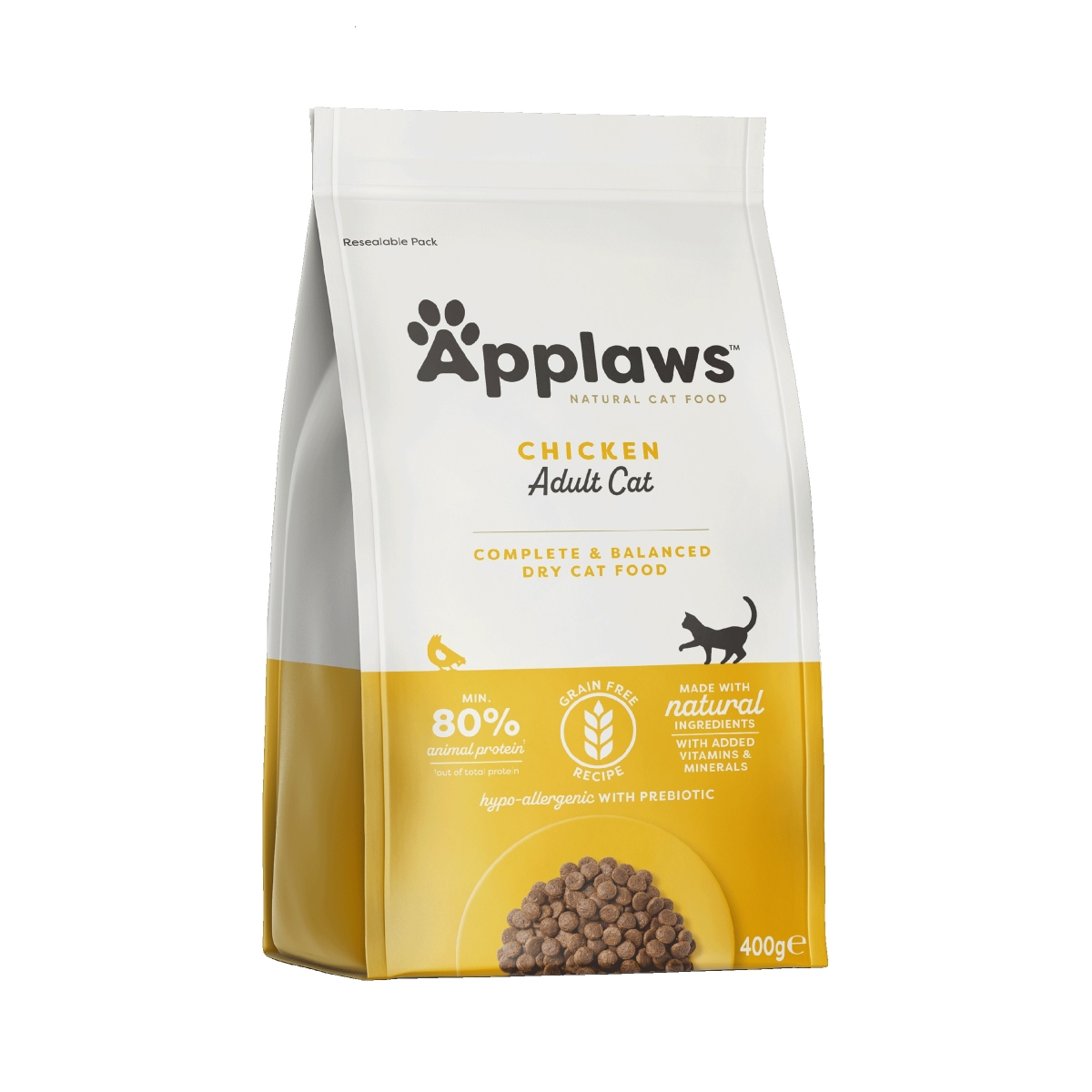 APPLAWS sausā barība pieaugušiem kaķiem, vista, 400 g - Produkta attēls