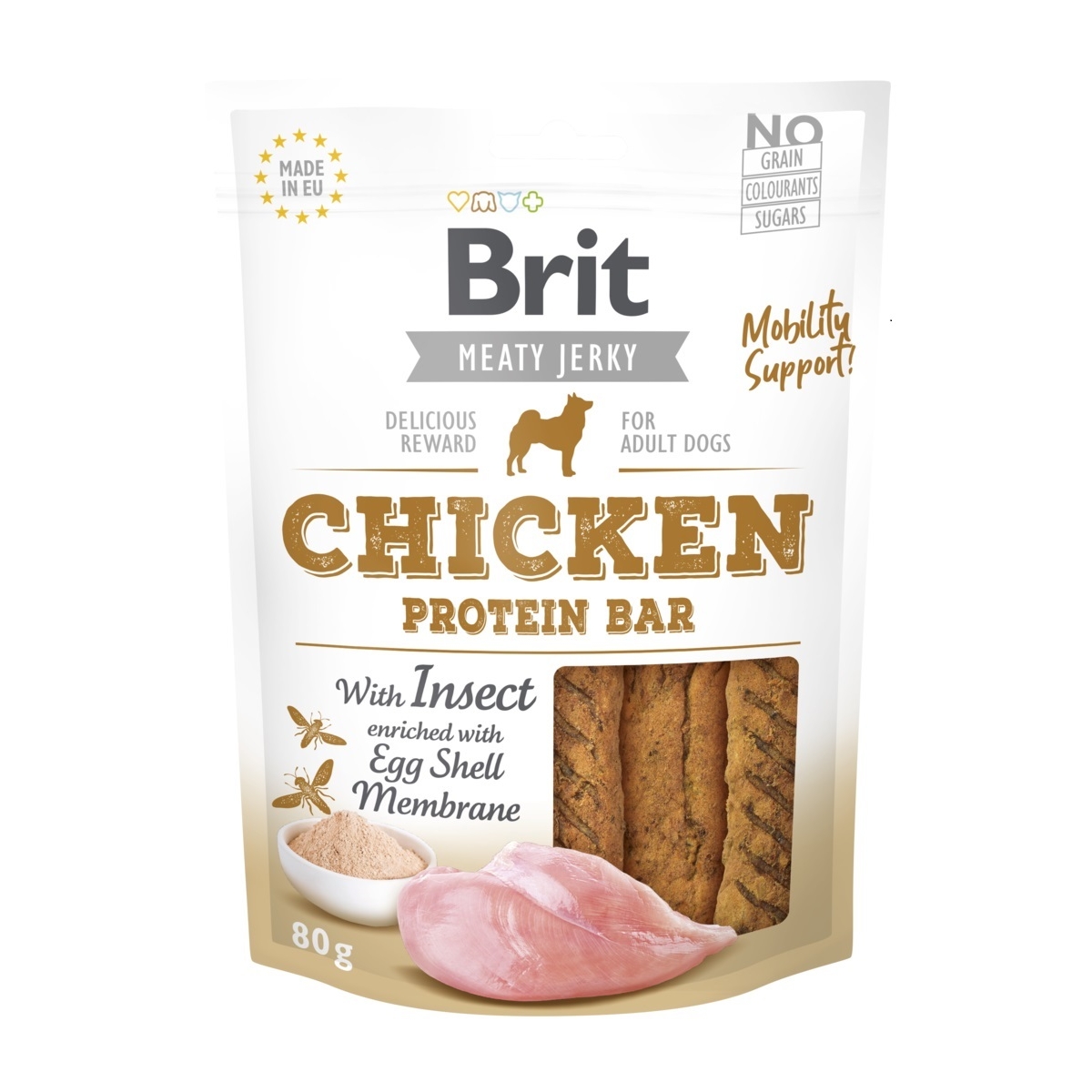 BRIT Jerky Bar gardumi suņiem insekti/vista, 80g - Produkta attēls