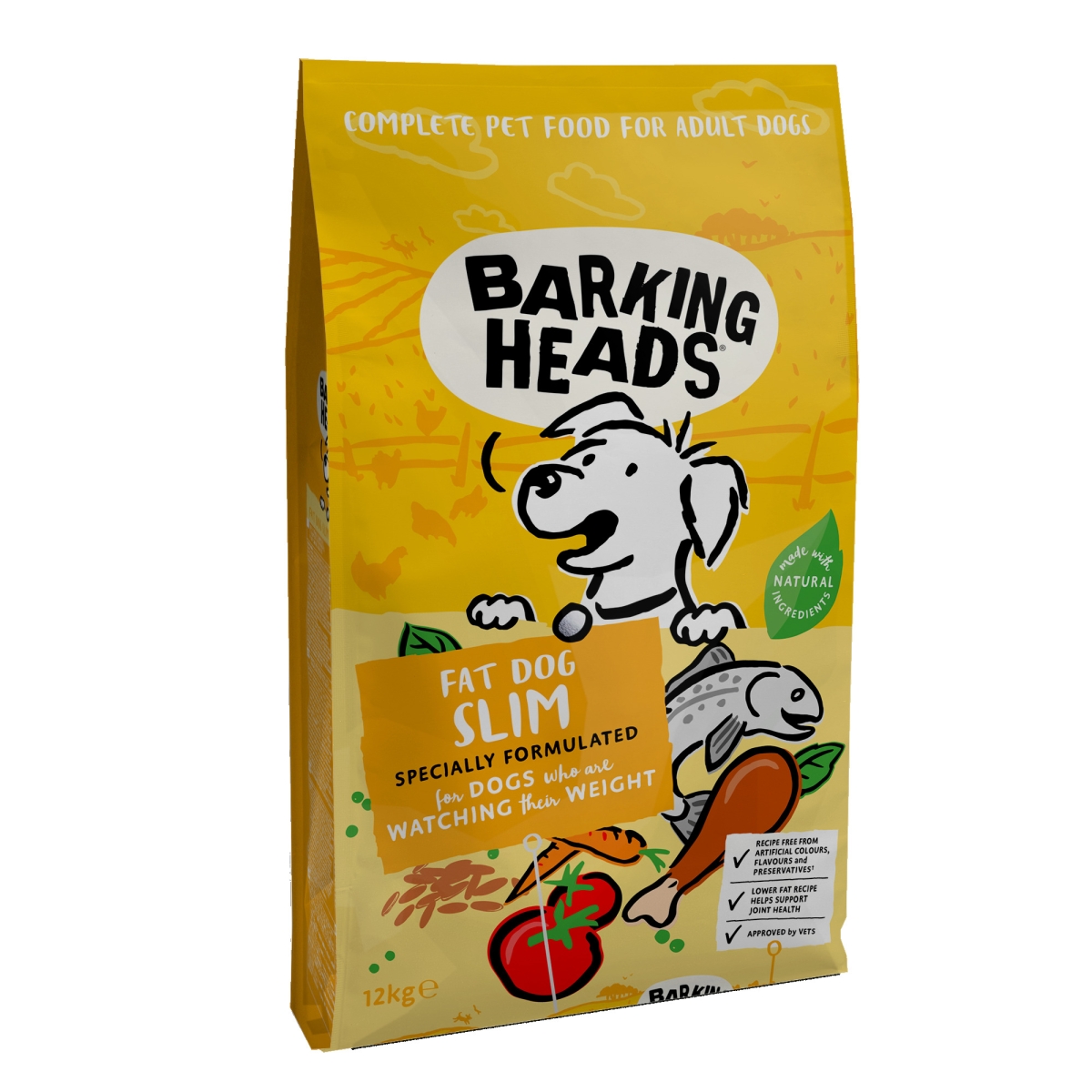 Barking Heads Fat Dog Slim barība suņiem, 12 kg
