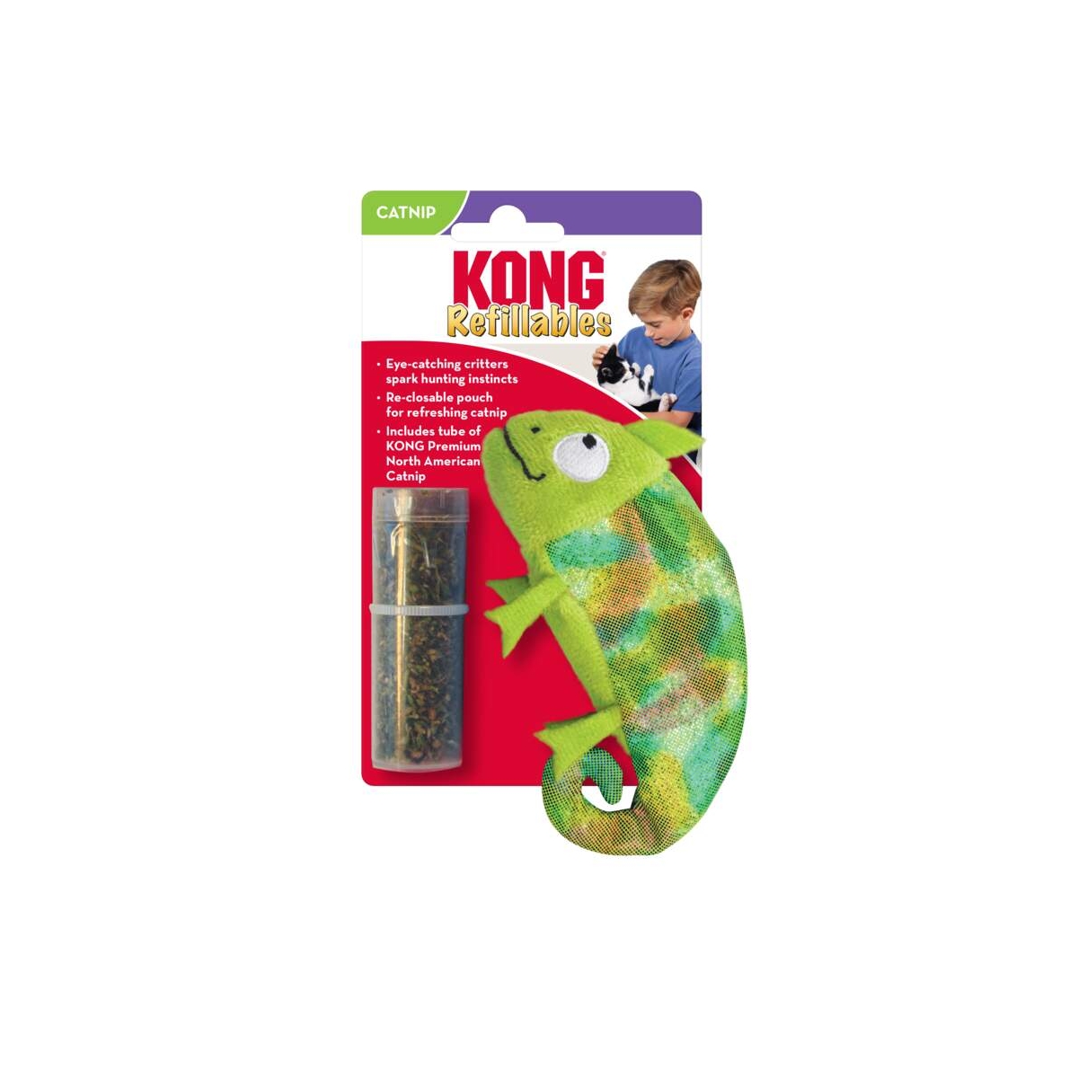 KONG Refillables Chameleon rotaļlieta kaķiem - Produkta attēls