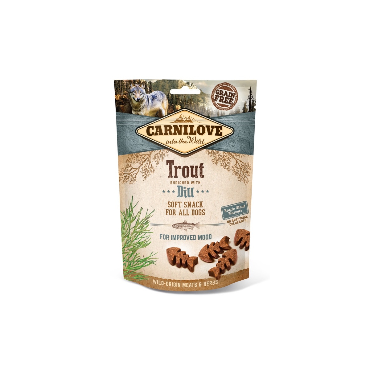 CARNILOVE gardumi suņiem, forele/dilles, 200g - Produkta attēls