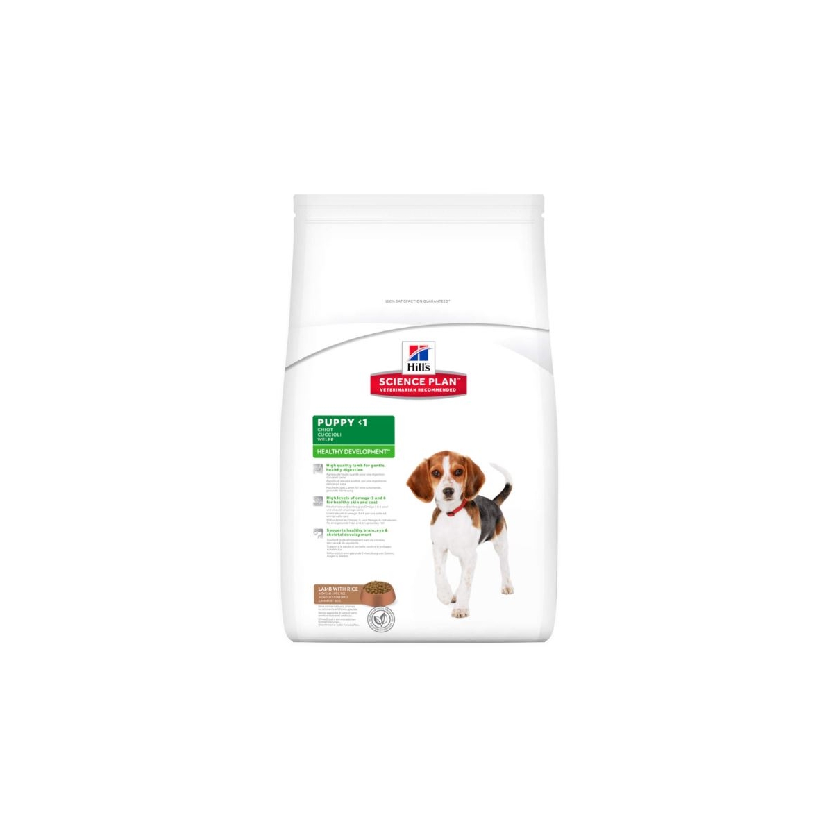 Hills sausā barība kucēniem ar jēru un rīsiem, 12kg - Produkta attēls