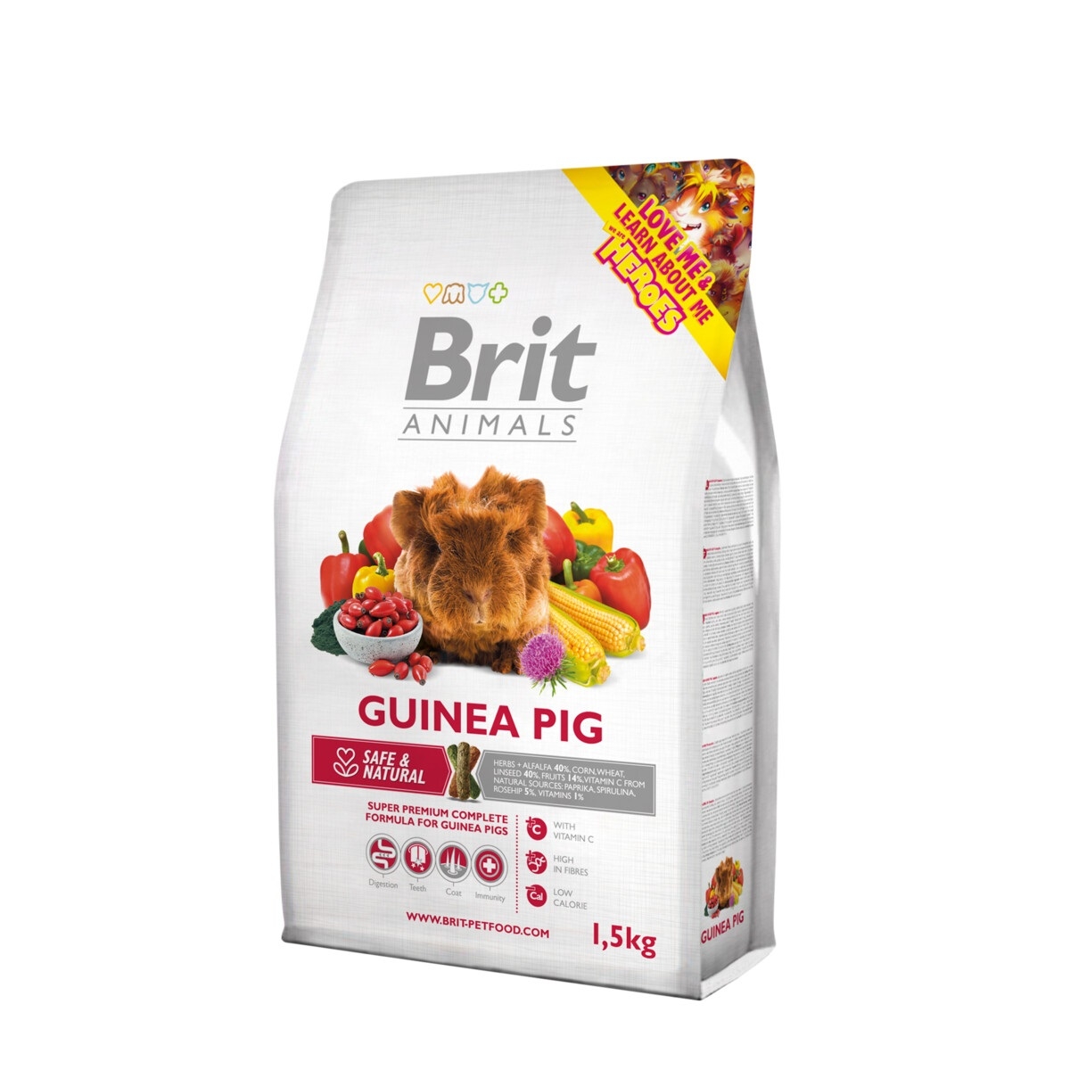 BRIT Animals pilnvērtīga barība jūrascūciņām 1,5kg - Produkta attēls