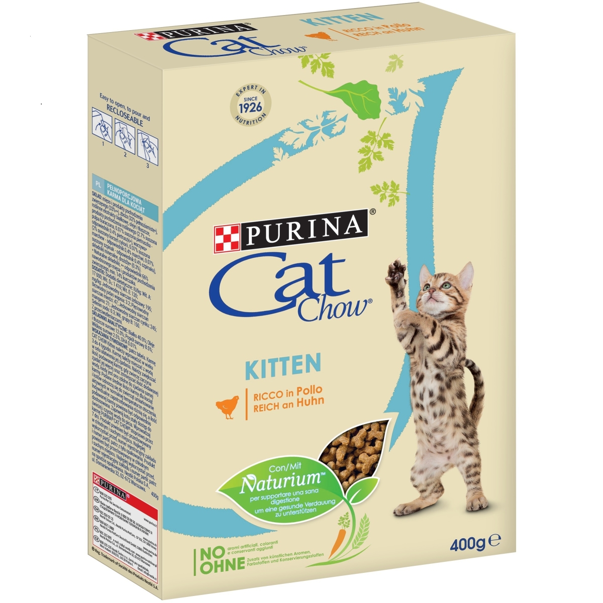 Cat Chow sausā barība kaķēniem, 400g - Produkta attēls