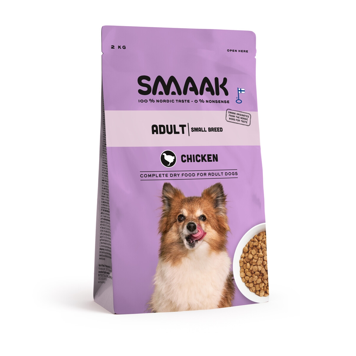 SMAAK Small sausā barība suņiem, vista, 2kg - Produkta attēls