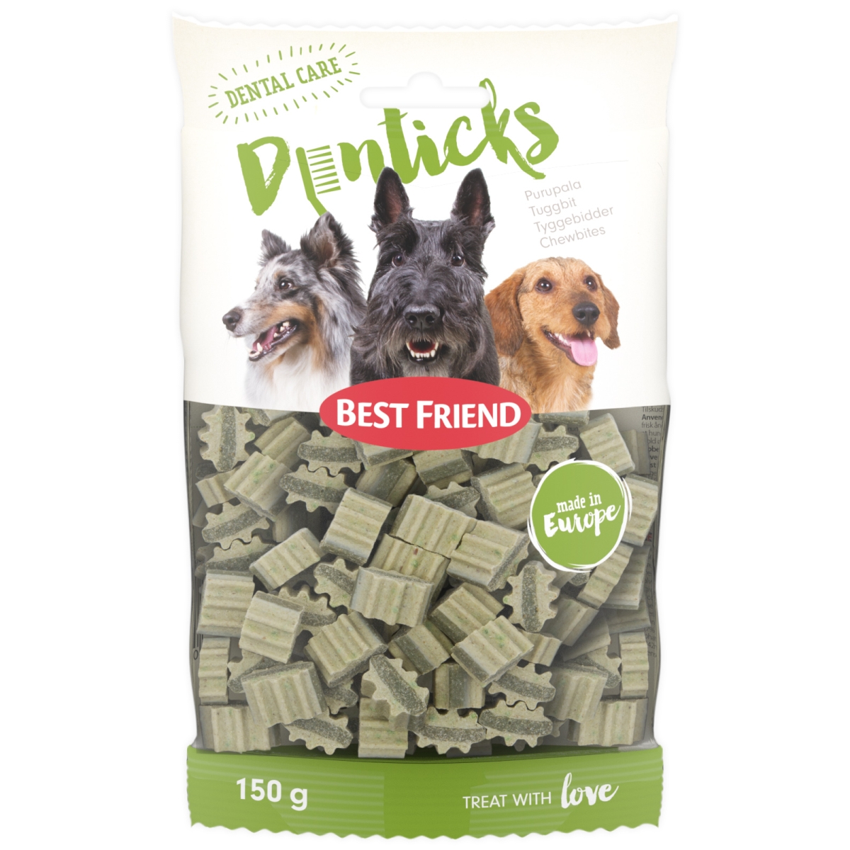 Best Friend Denticks papildbarība suņiem, 150 g - Produkta attēls