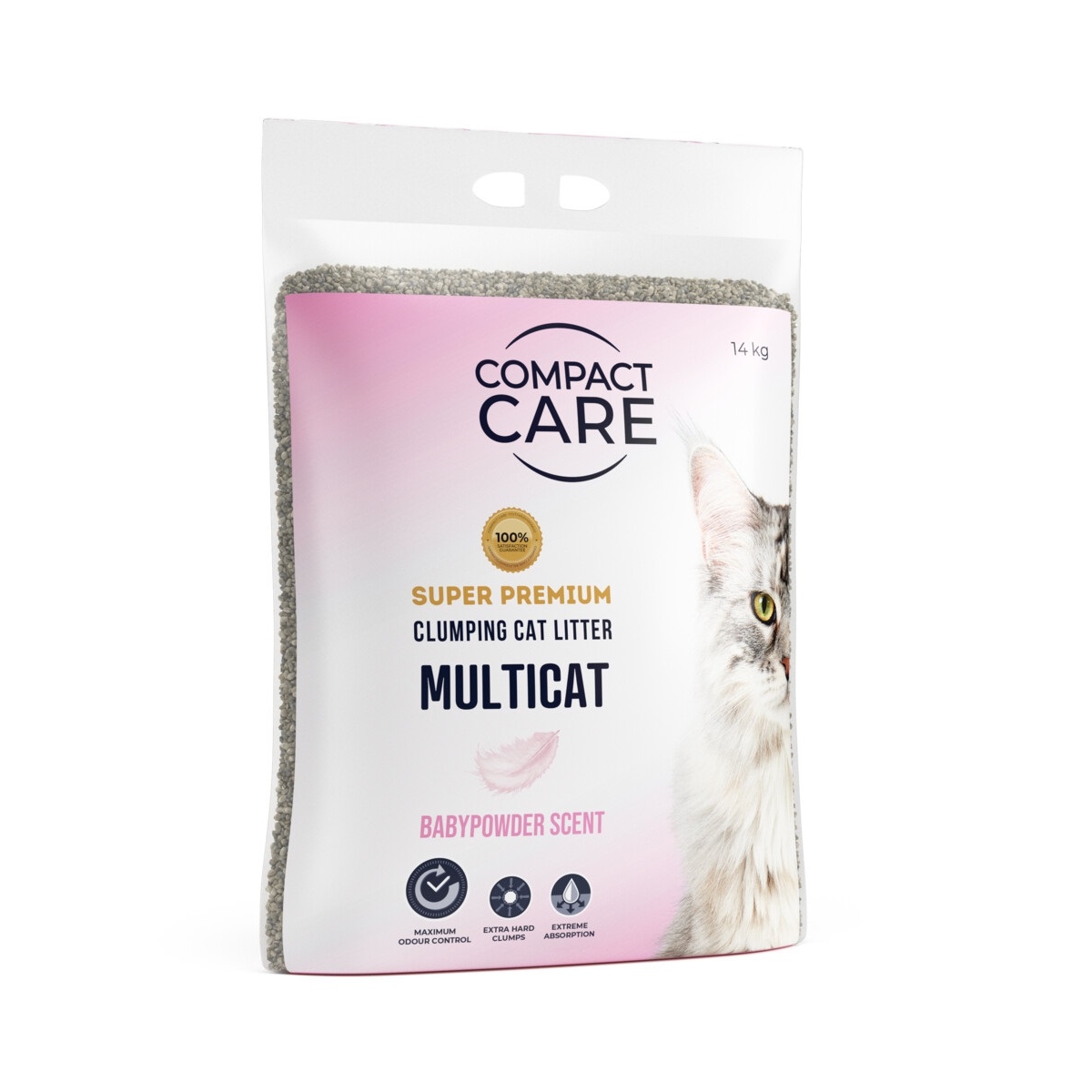 COMPACT CARE Multicat pakaiši kaķiem, 14kg, zīdaiņu pūderis - Produkta attēls
