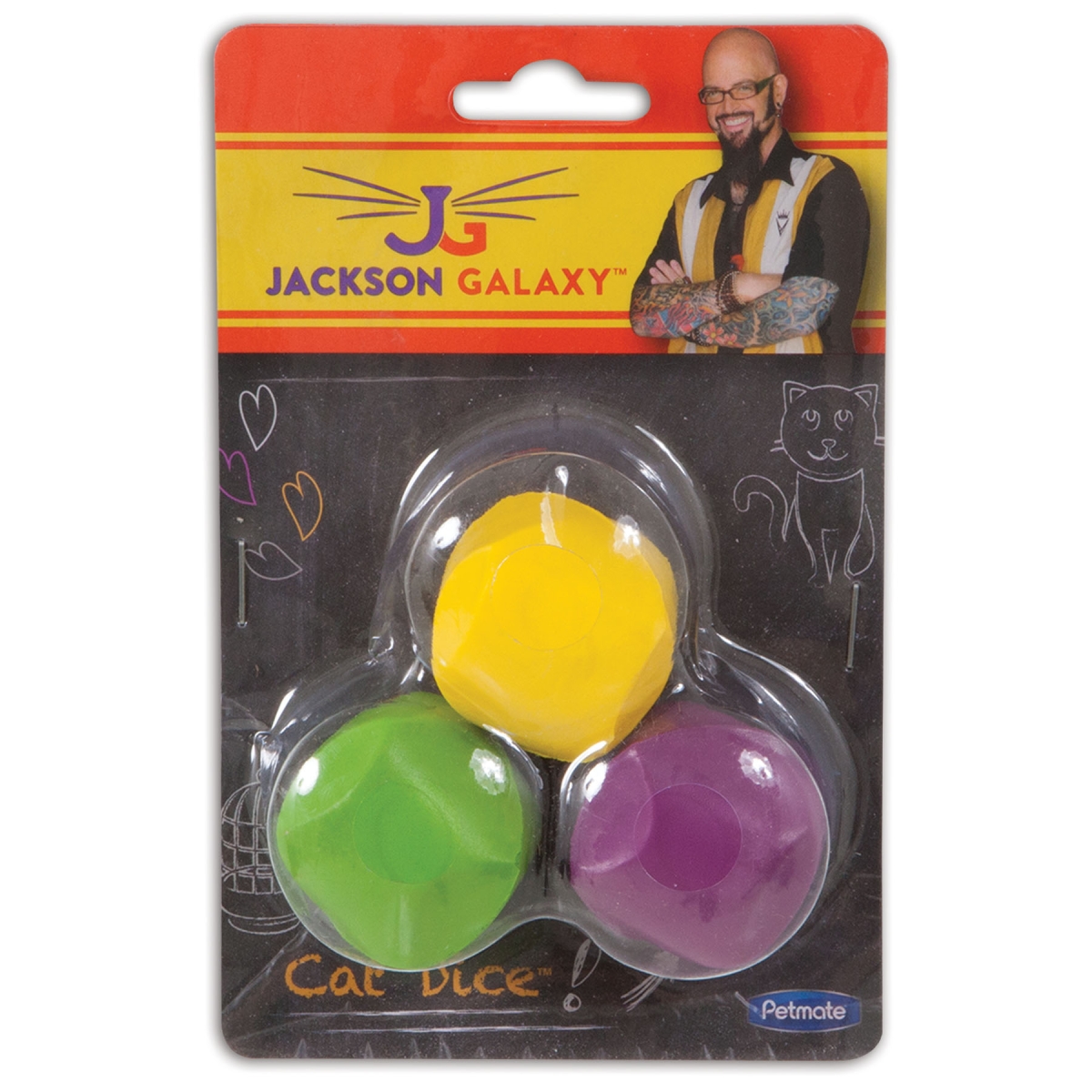 Jackson Galaxy Cat Dice rotaļlietas kaķiem, 3 gab. - Produkta attēls