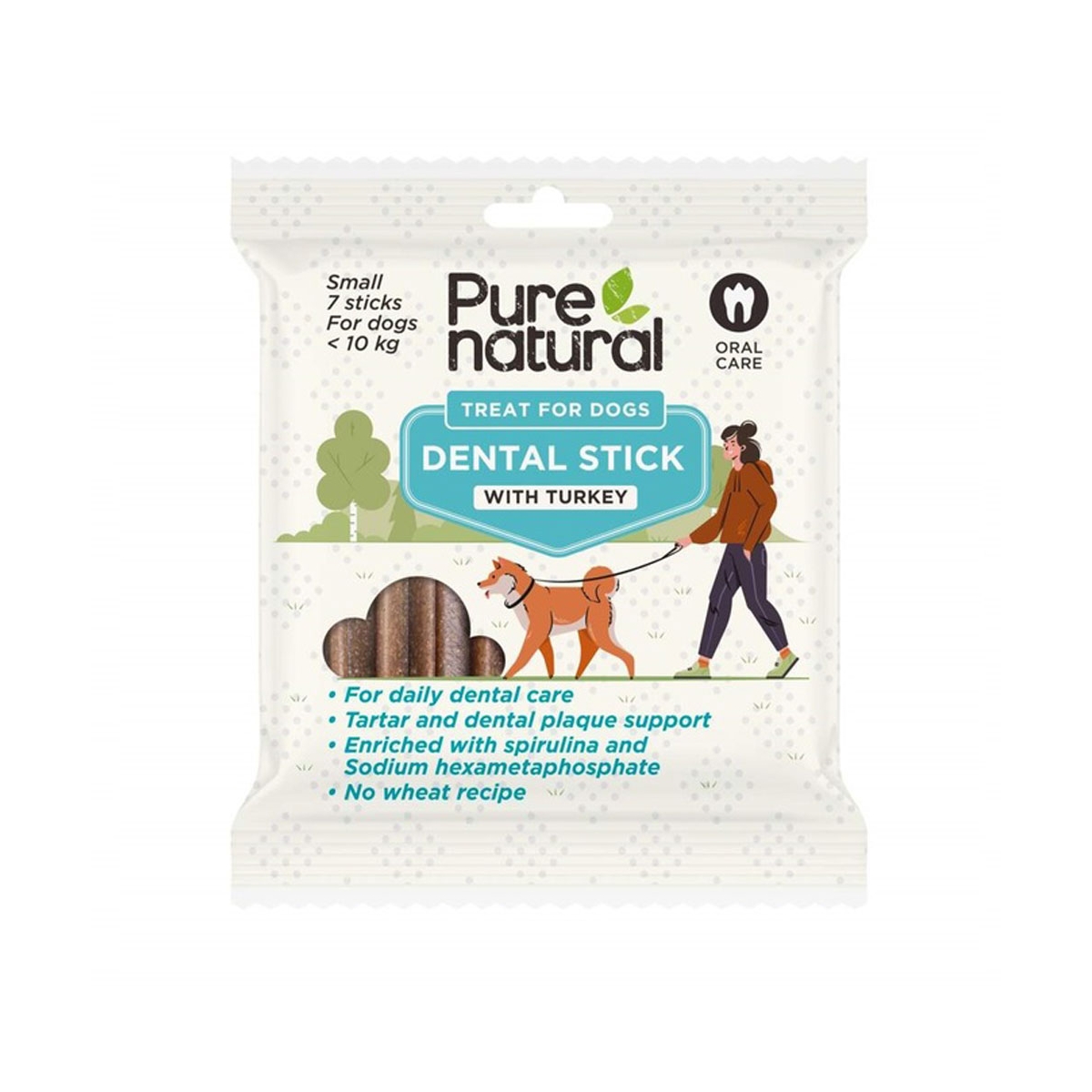 PURENATURAL Dental Stick kārumi suņiem, S, 7gb - Produkta attēls