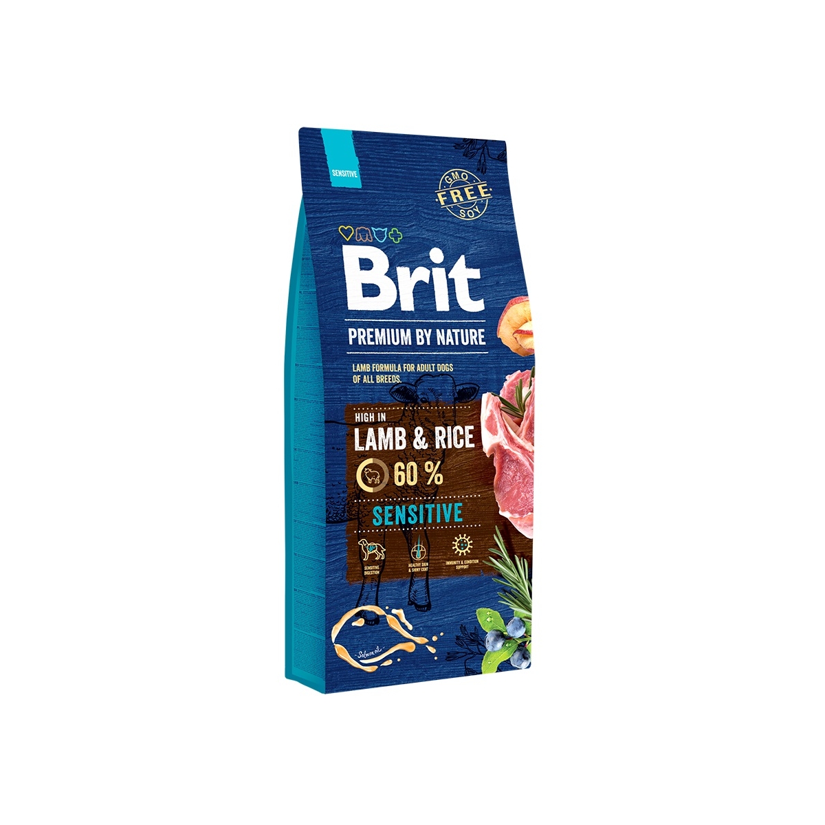 BRIT Premium Sensitive sausā barība suņiem, jērs/rīsi,15kg - Produkta attēls