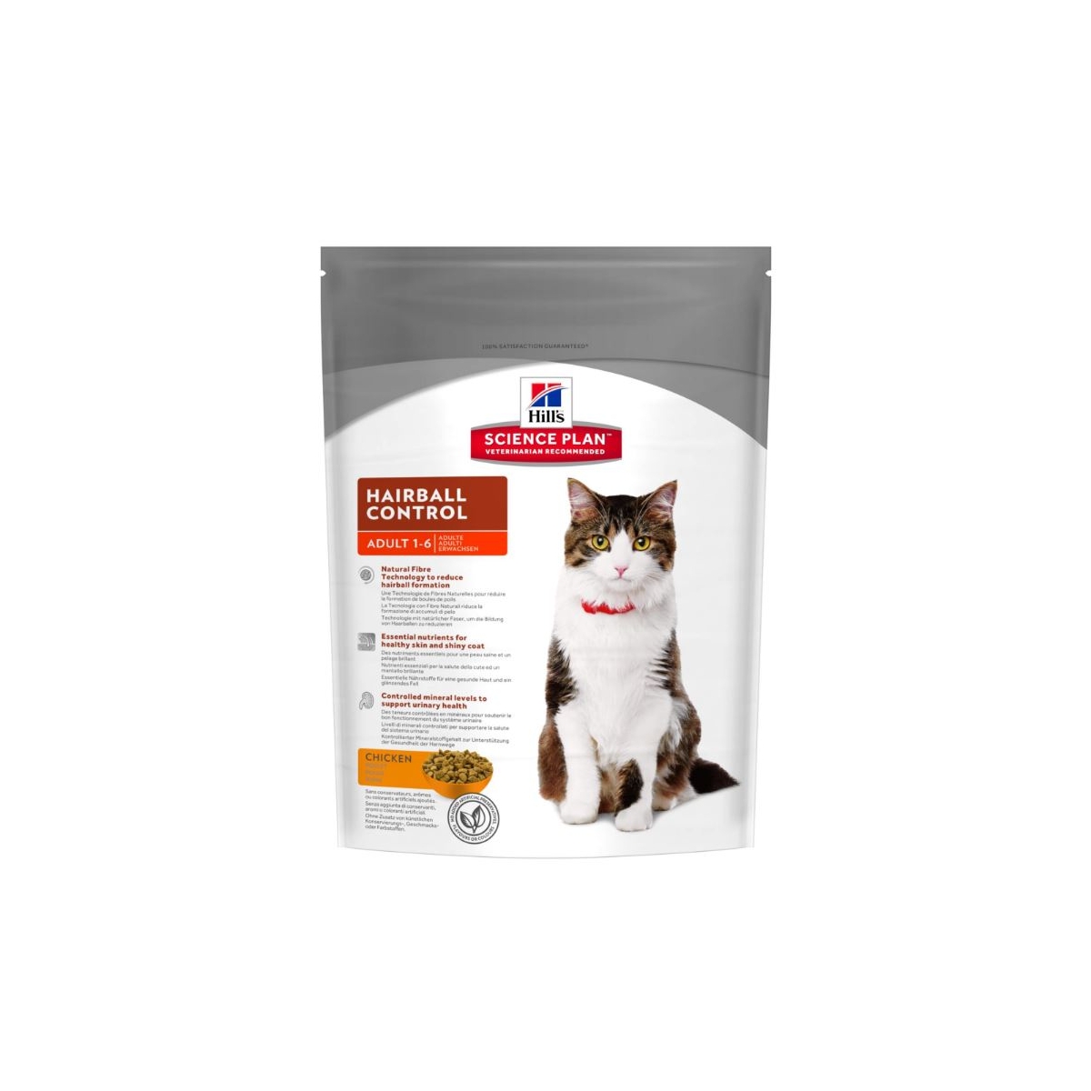 Hills Hairball Control sausā barība kaķiem ar vistu, 300g - Produkta attēls