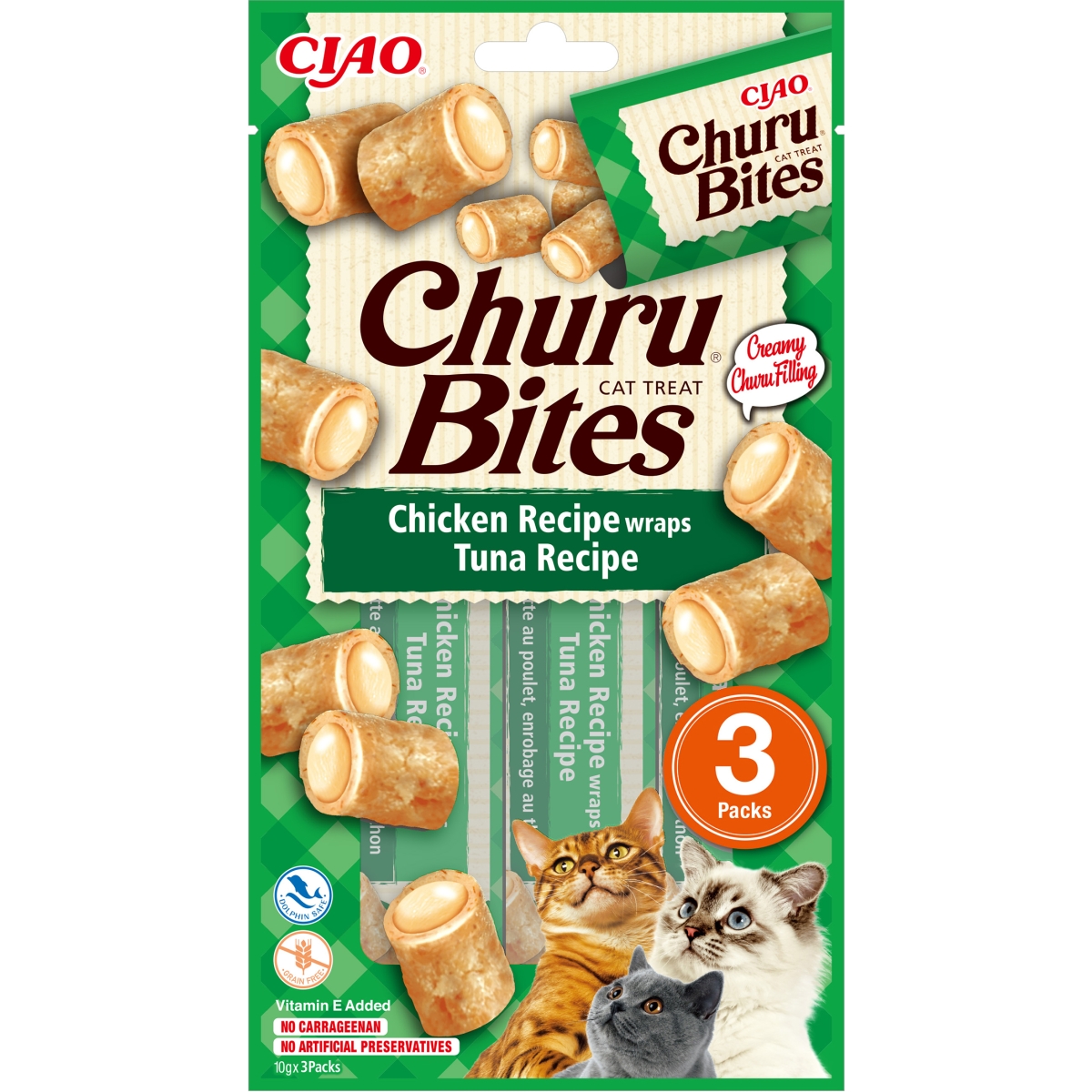 CHURU Bites gardums kaķiem, vista/tuncis, 30 g - Produkta attēls