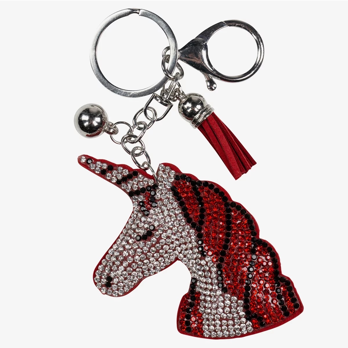 Horze Unicorn Love atslēgu piekariņš sarkans/sudraba - Produkta attēls