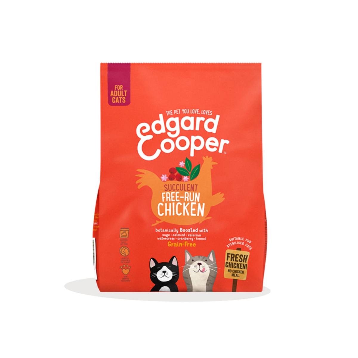 Edgard Cooper kaķu sausā barība ar vistu, 1,75kg - Produkta attēls