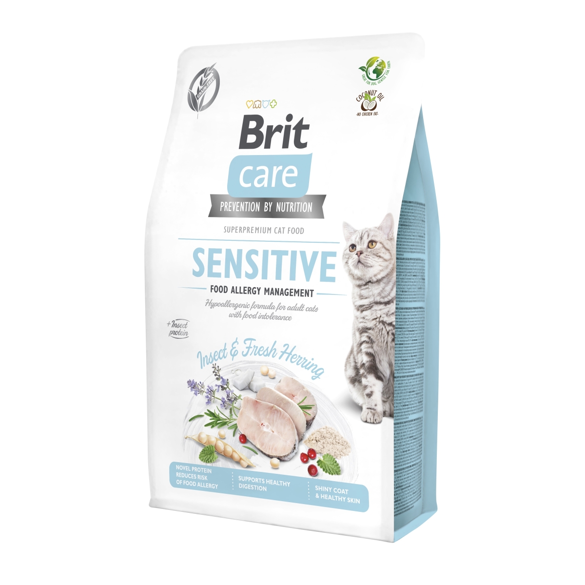 BRIT Care sausā barība kaķiem, kukaiņu proteīns/siļķe, 2kg - Produkta attēls