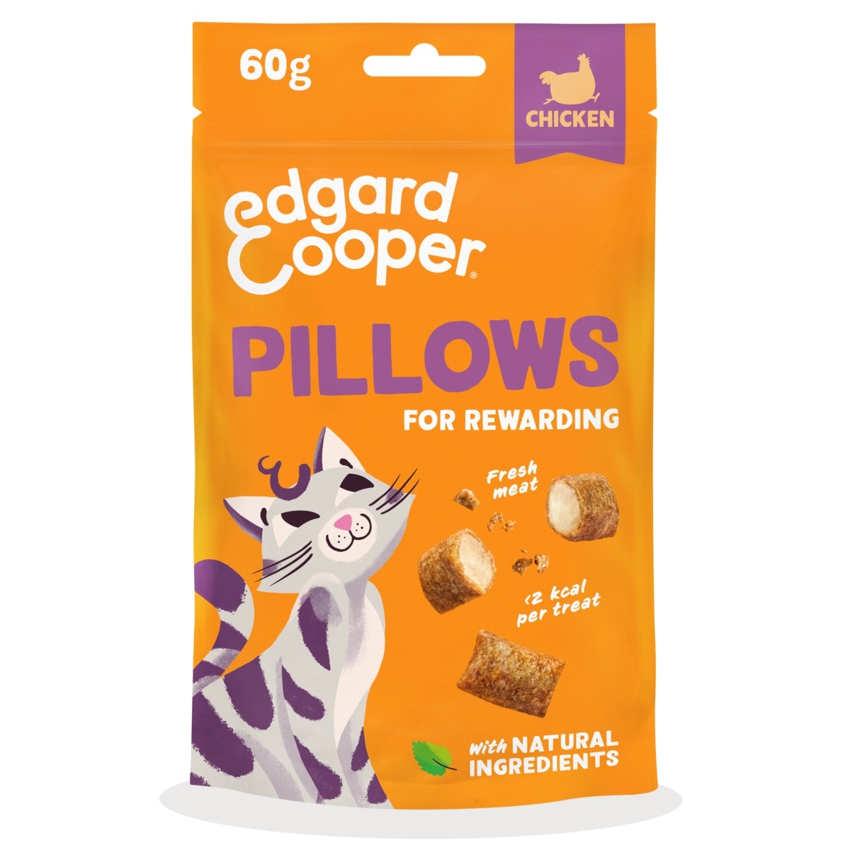 EDGARD COOPER Pillows gardumi kaķiem, vista, 60g - Produkta attēls