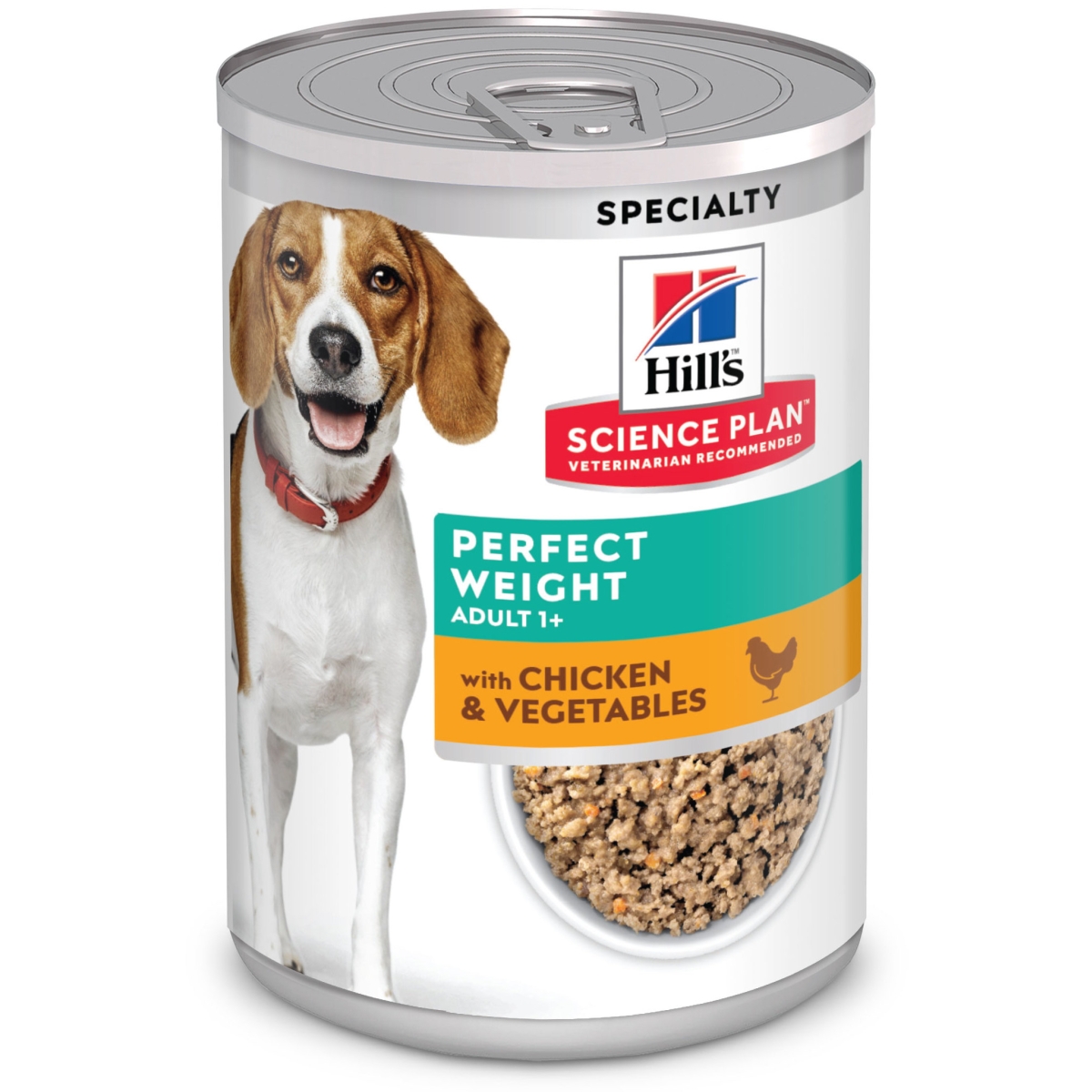 Hills Perfect Weight konservi suņiem ar vistu/dārzeņiem, 370g - Produkta attēls