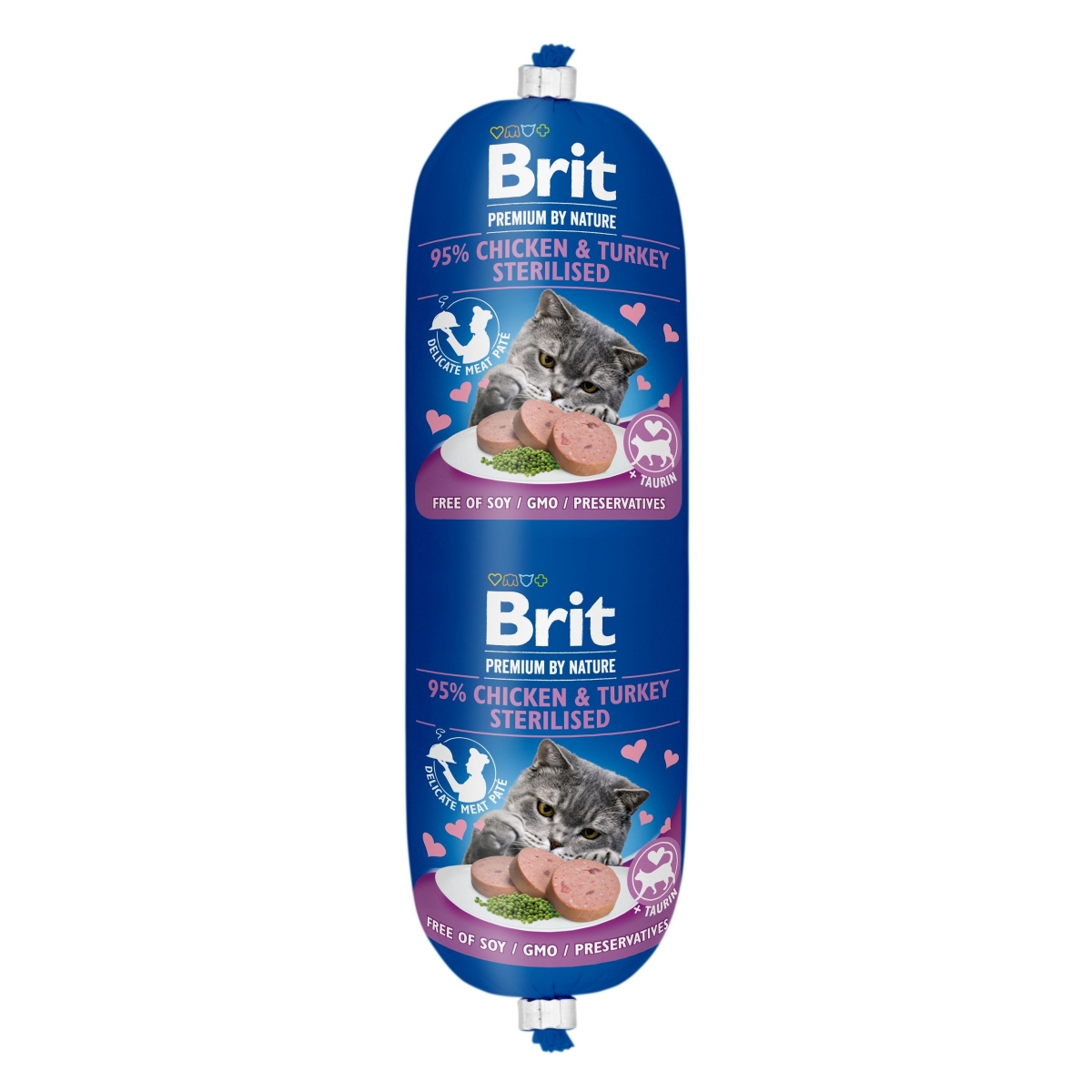 Brit Premium desa kaķiem ar vistu/tītaru 180g - Produkta attēls