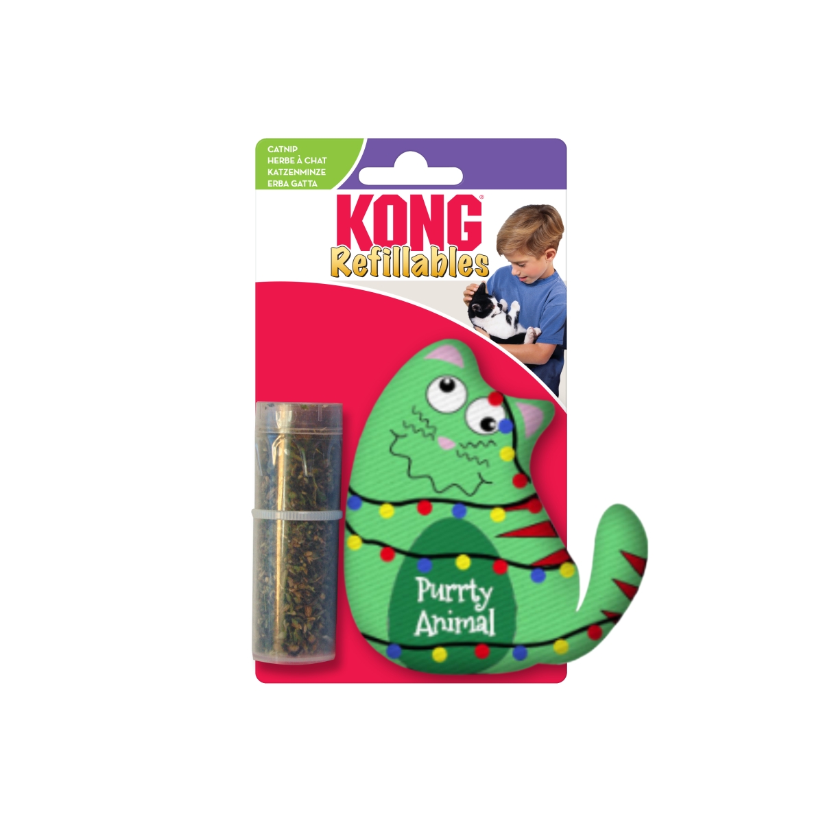 Kong Holiday Purrsonality uzpildāma rotaļlieta kaķiem - Produkta attēls