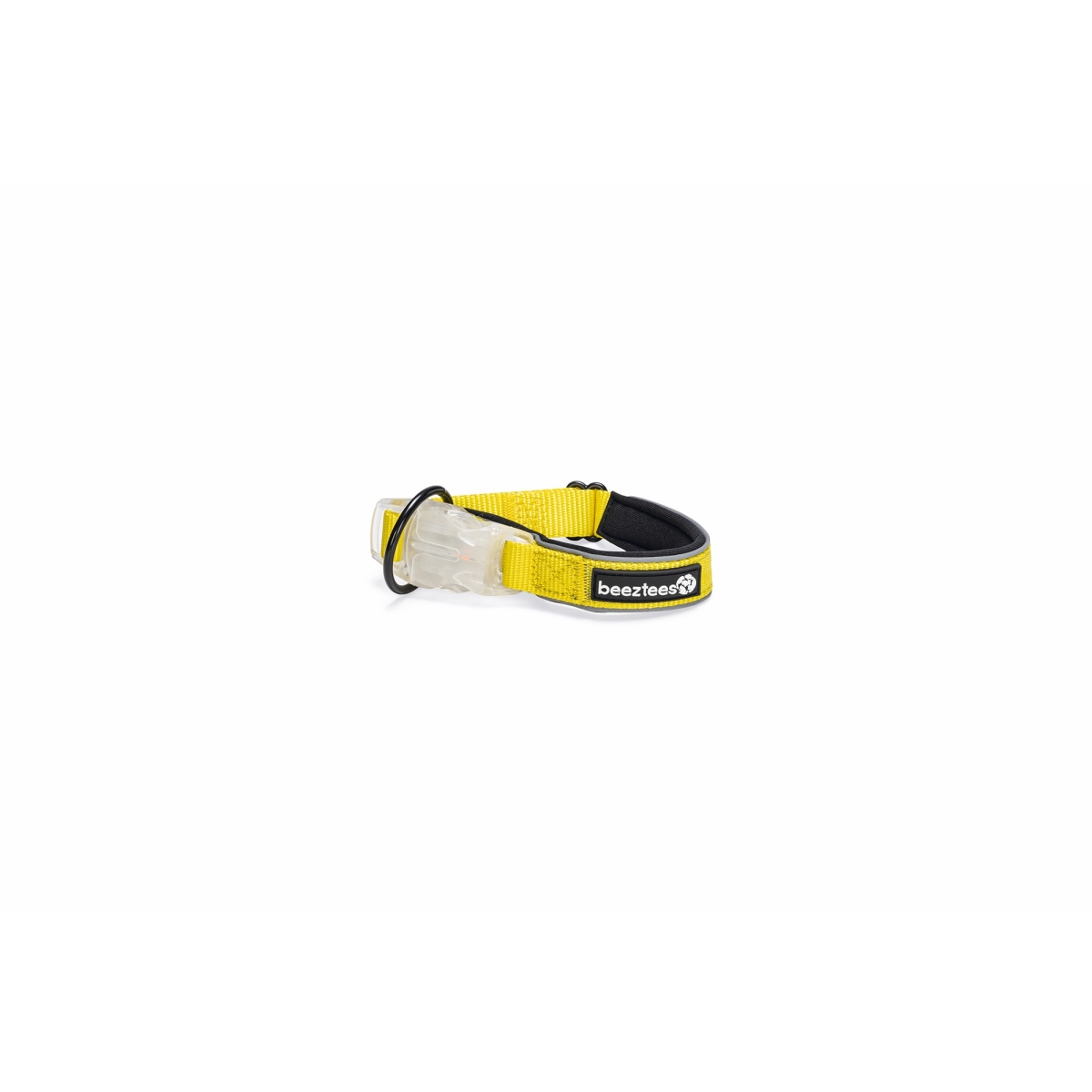 BEEZTEES Parinca LED+USB kakla siksna suņiem, 35-40 cm, dzeltena - Produkta attēls