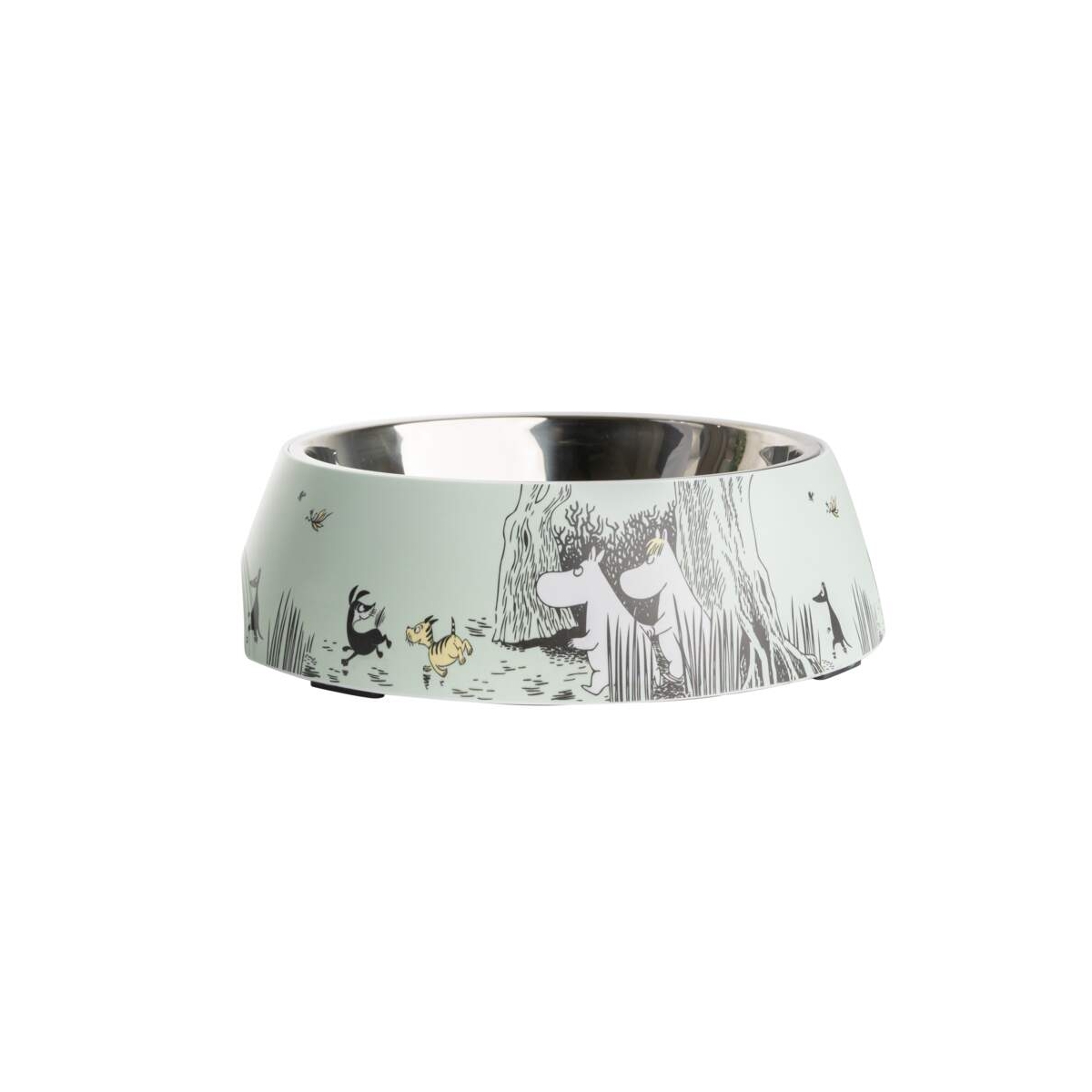 MOOMIN FOR PETS melamīna trauks ar bļodu, XL, zaļa - Produkta attēls