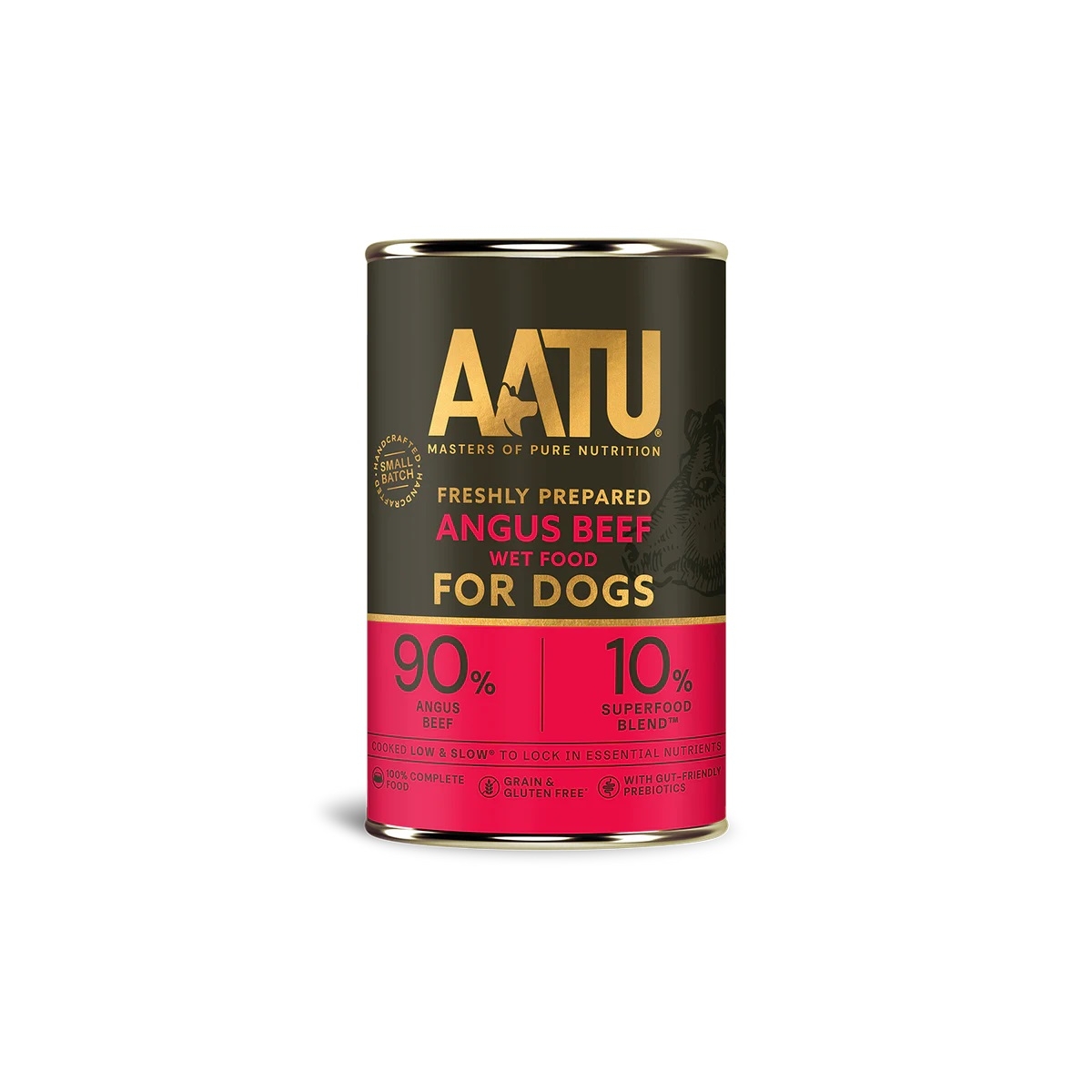 AATU mitrā barība suņiem, liellopa gaļa, 400 g - Produkta attēls