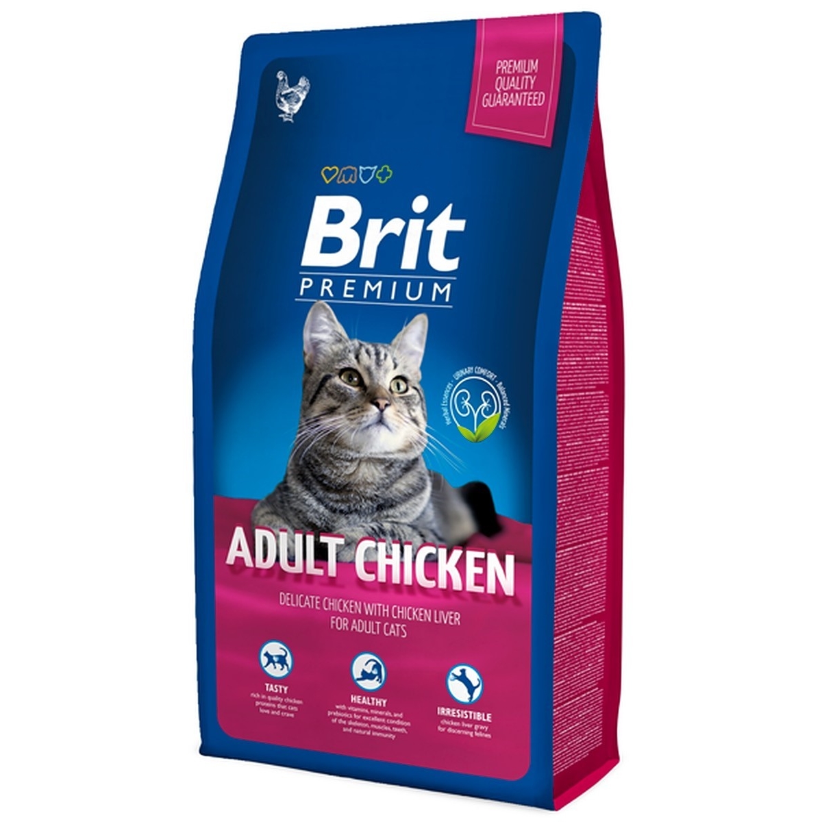 Brit Premium sausā barība kaķiem vista 8kg - Produkta attēls