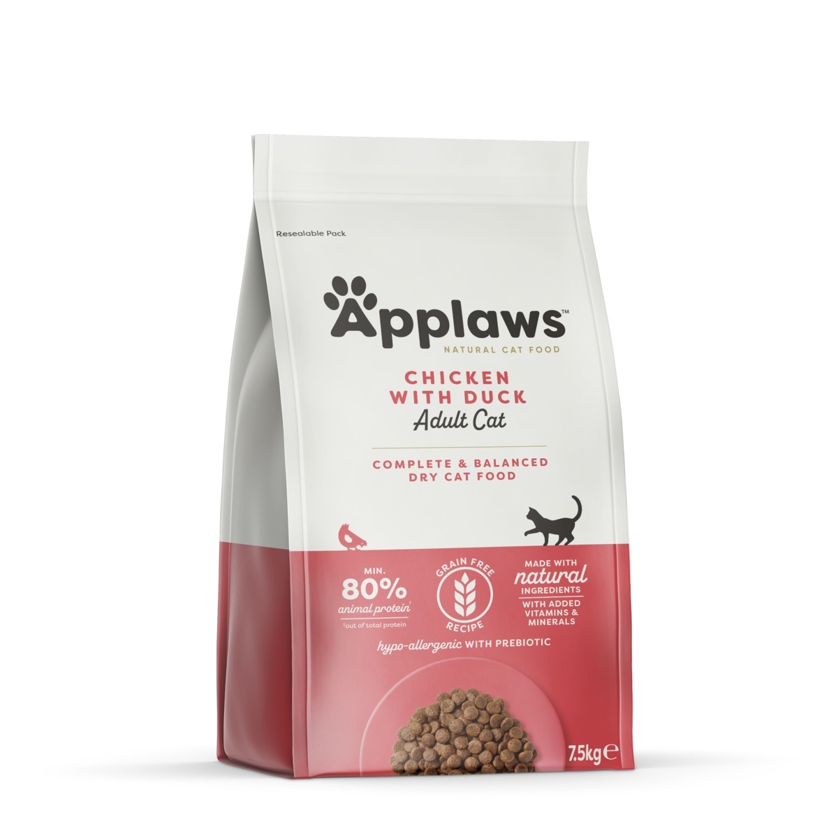 APPLAWS sausā barība kaķiem, vista/pīle, 7,5kg - Produkta attēls