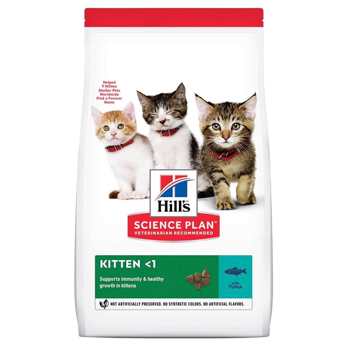 Hills sausā barība kaķēniem ar tunci, 400g - Produkta attēls