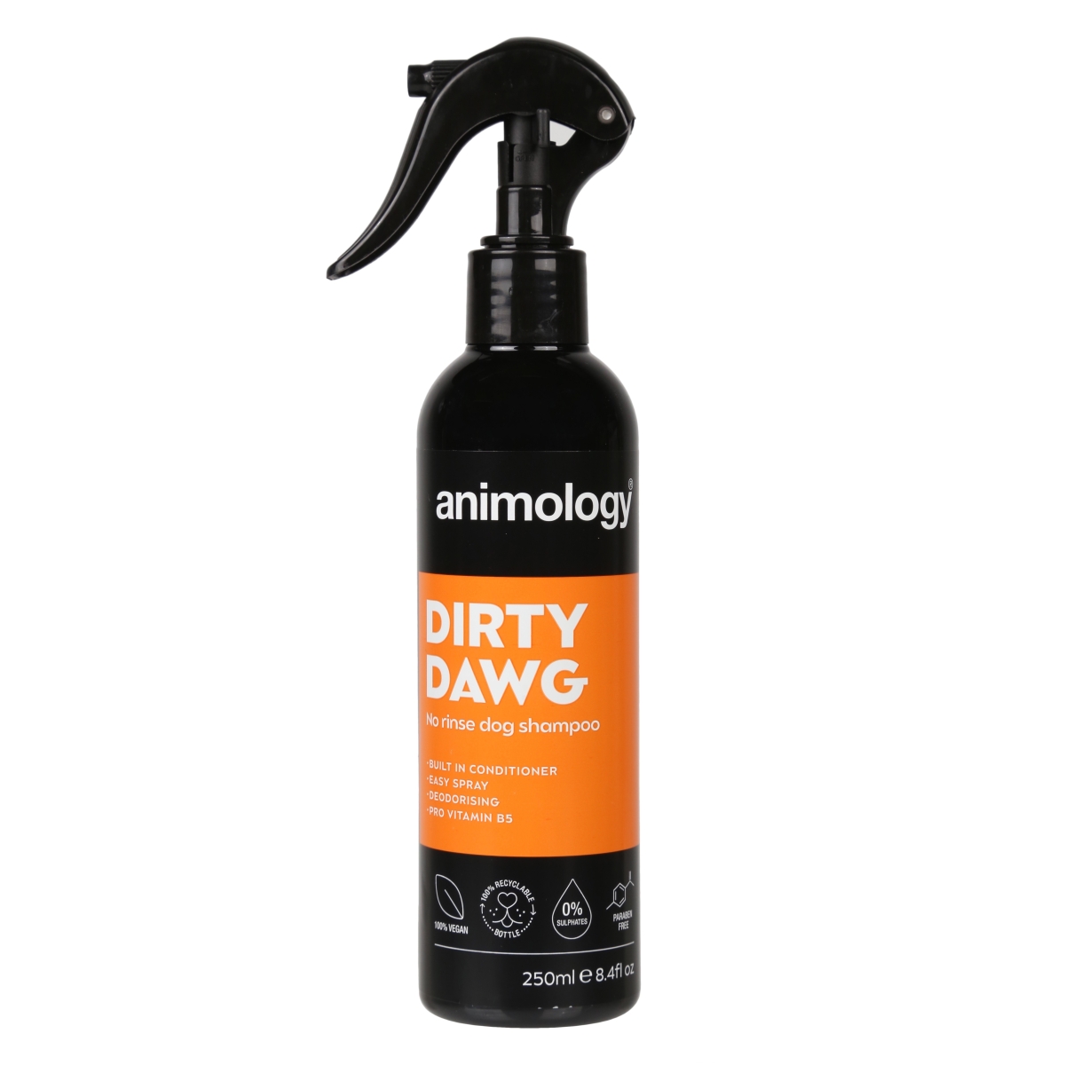ANIMOLOGY Dirty Dawg sausais šampūns suņiem, 250 ml - Produkta attēls
