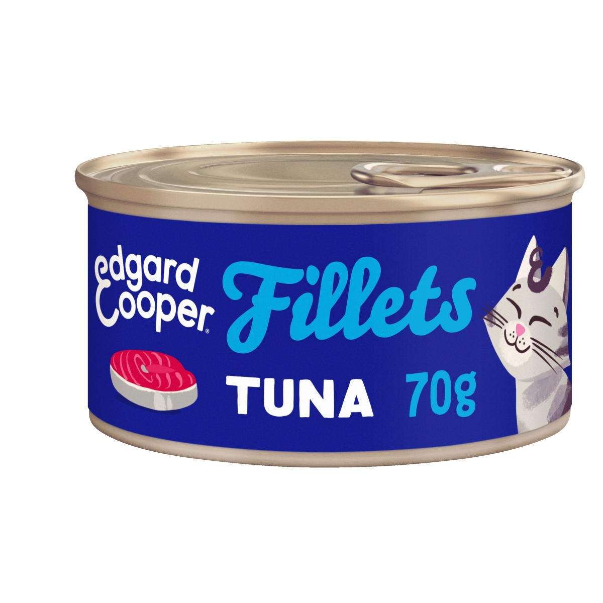 EDGARD COOPER mitrā barība kaķiem, tuncis, 70g - Produkta attēls