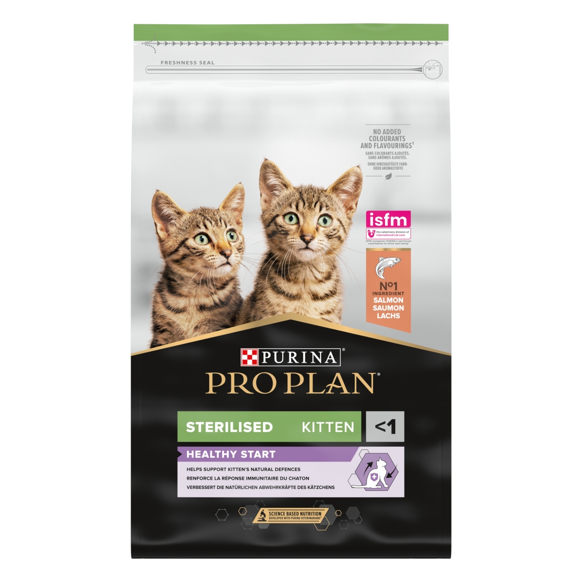 PRO PLAN Kitten sausā barība kaķēniem, lasis, 10kg - Produkta attēls
