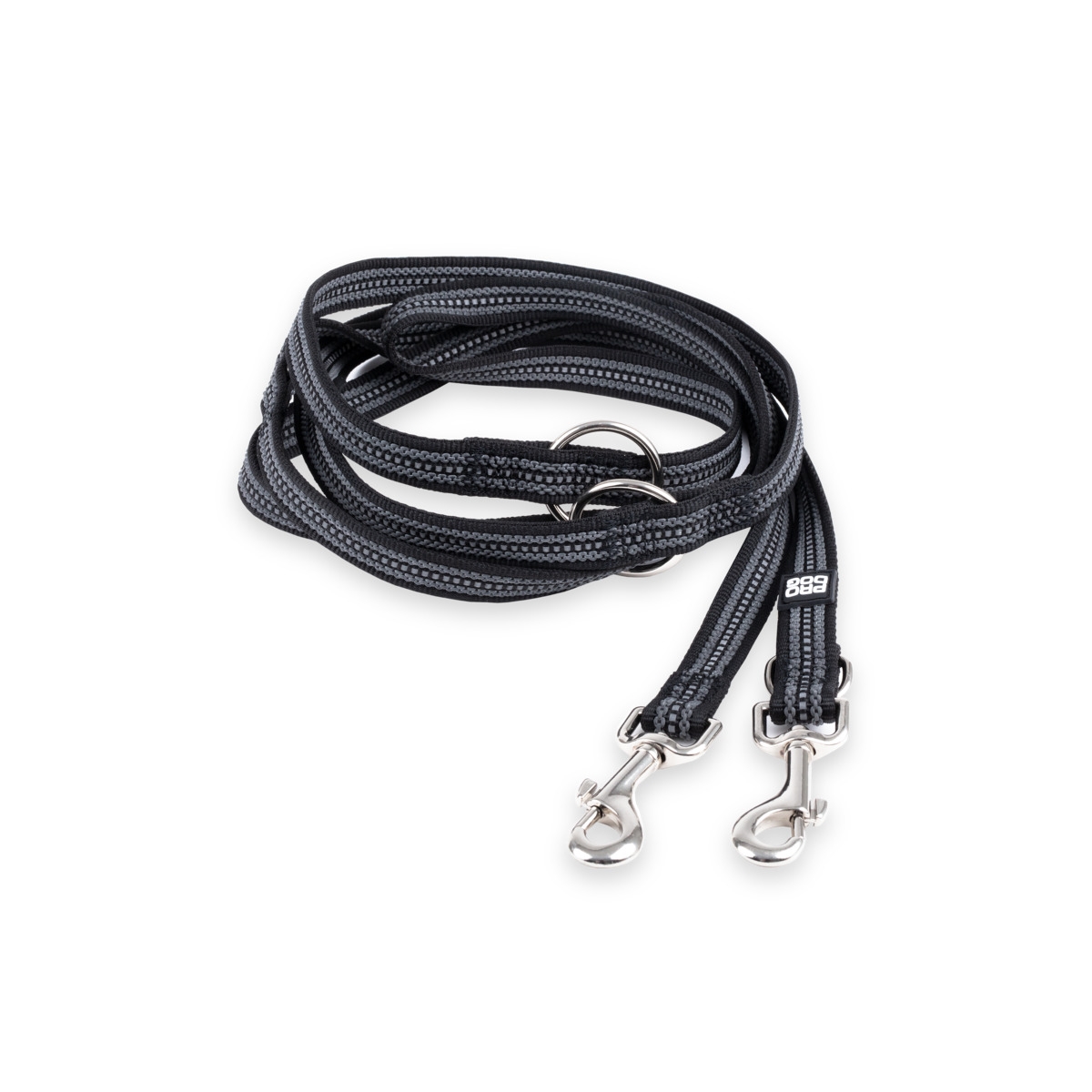 PRO DOG Multi atstarojoša pavada suņiem, 2 x 300 cm, melna - Produkta attēls