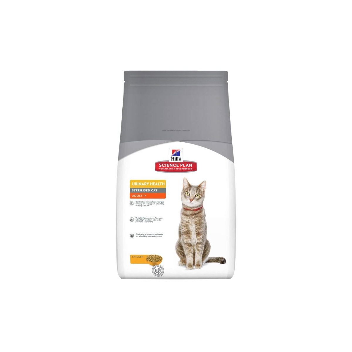 Hills Uri+Sterilised sausā barība kaķiem ar vistu, 1,5kg - Produkta attēls