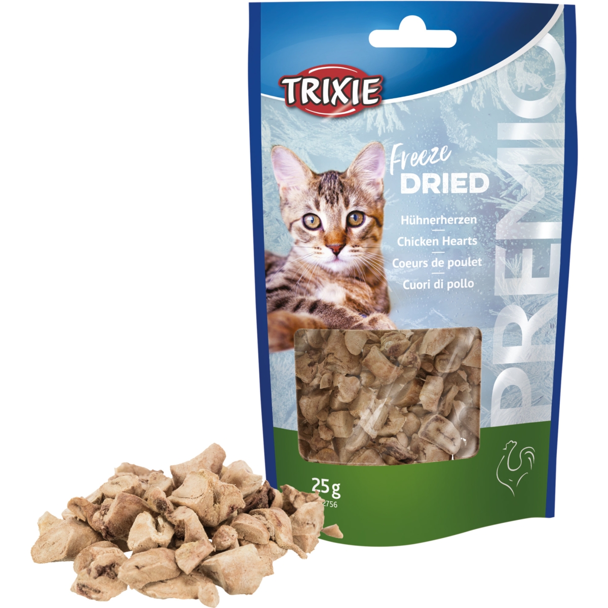 TRIXIE liofilizēti gardumi kaķiem, vistu sirdis, 25g - Produkta attēls