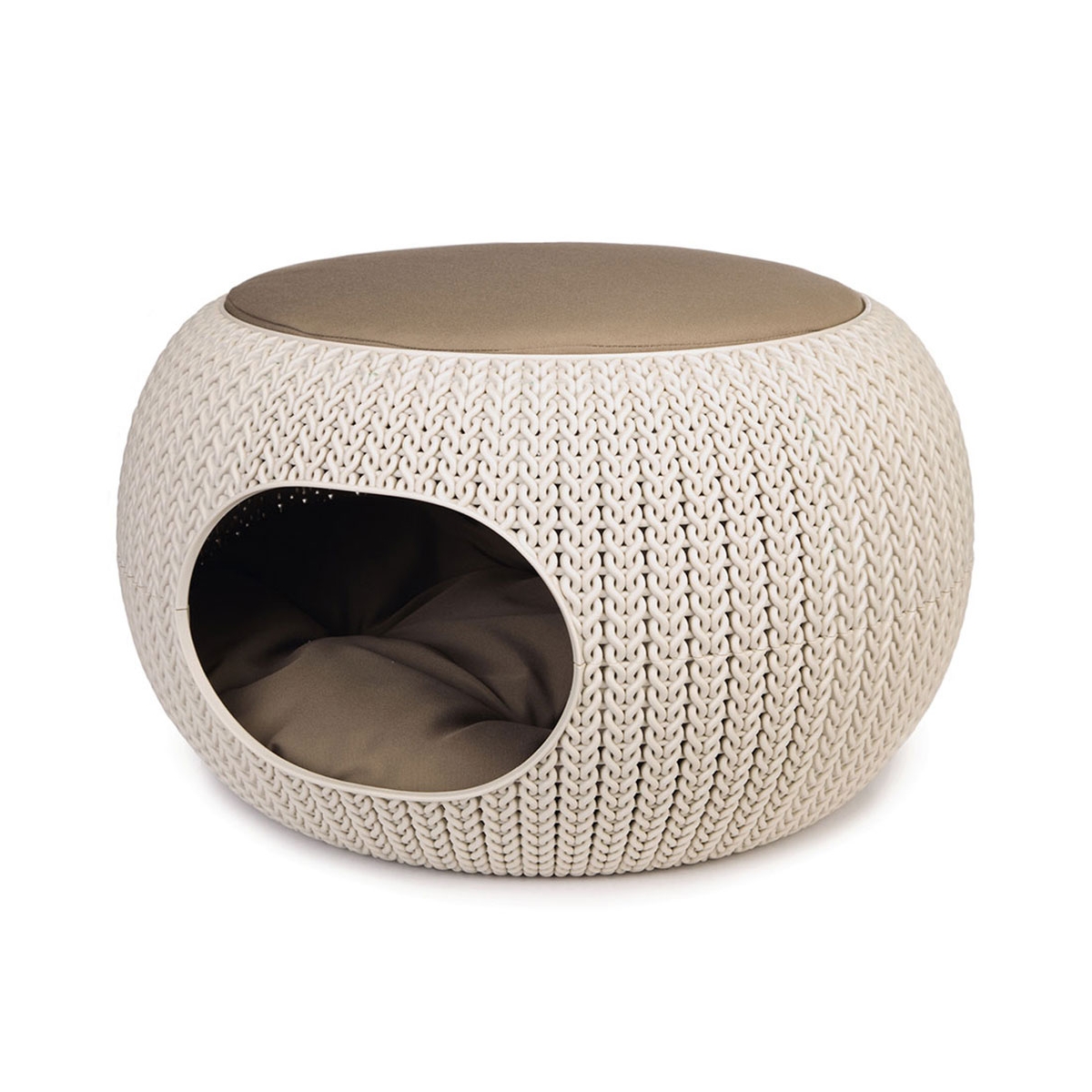 Beeztees guļvieta suņiem Cozy Pet Home, 55 cm, krēmkrāsas - Produkta attēls