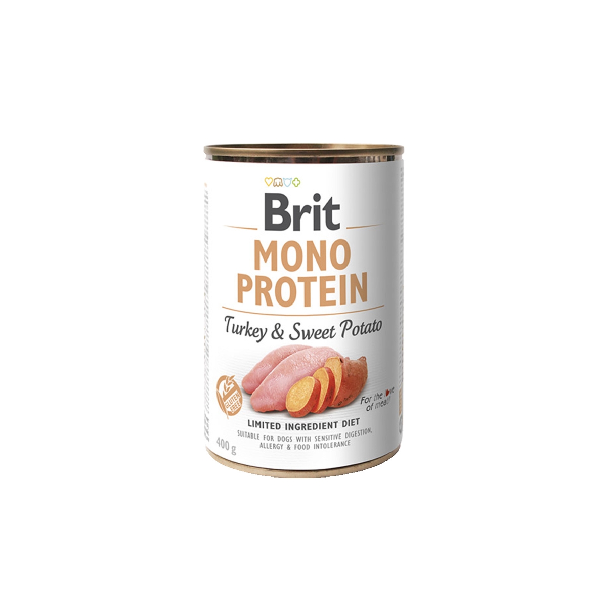 *BRIT CARE KOERA KONSERV MONO PROTEIN KALKUN/MAG.KARTUL 400G - Produkta attēls