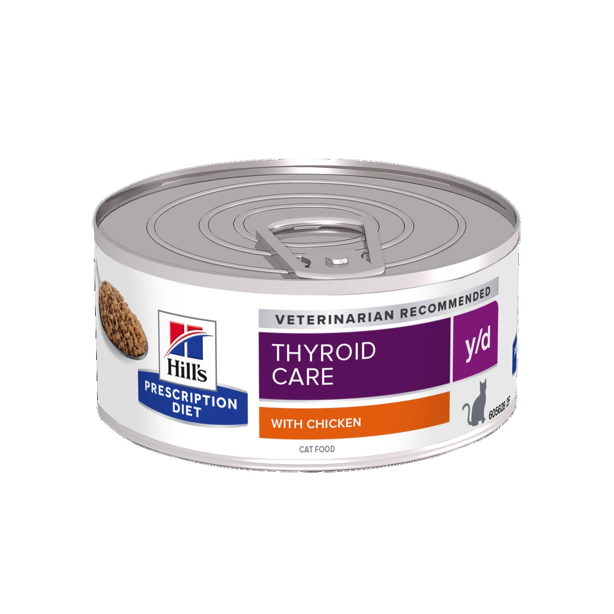 HILL'S PD y/d Thyroid Care mitrā barība kaķiem, vista, 156g - Produkta attēls