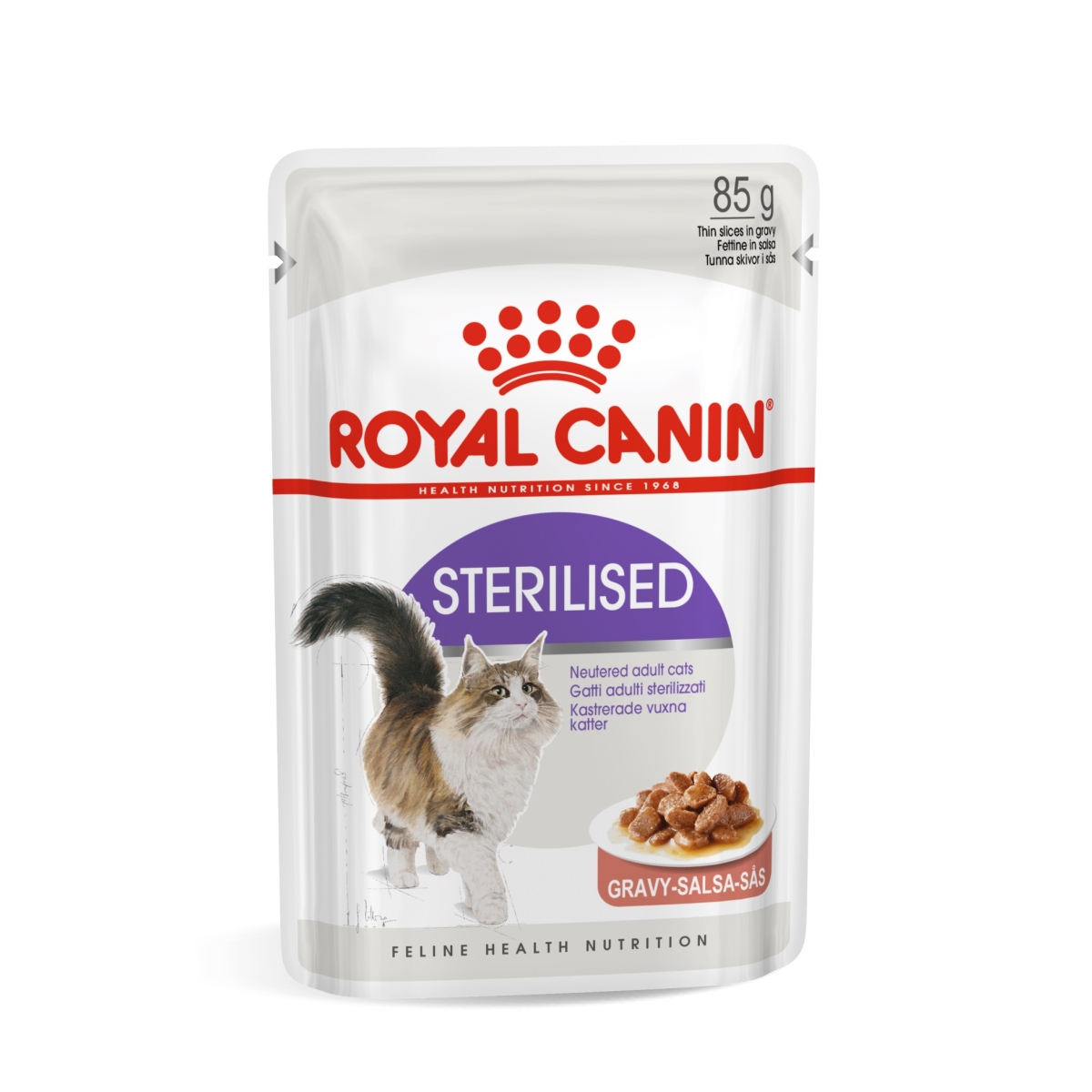ROYAL CANIN Sterilised mitrā barība kaķiem, 85g - Produkta attēls