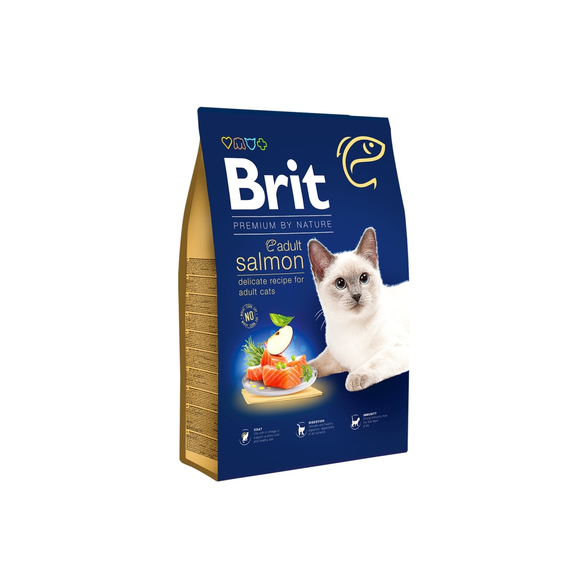 BRIT Premium sausā barība kaķiem, lasis, 1,5kg - Produkta attēls