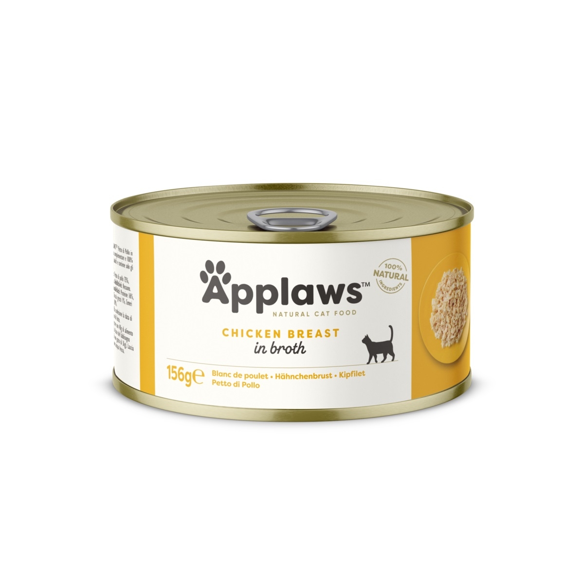 APPLAWS mitrā barība kaķiem, vistas krūtiņa buljonā, 156g - Produkta attēls