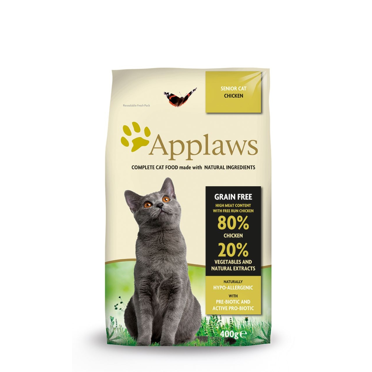 Ziedojums: Applaws sausā barība gados vecākiem kaķiem ar vistu, 400 g - Produkta attēls